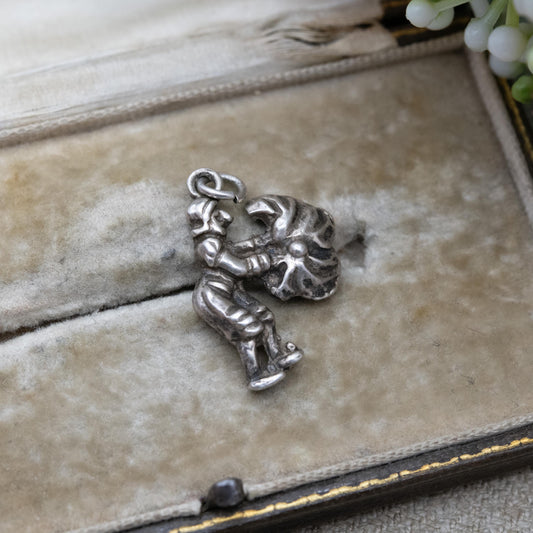 Vintage Silver Matador Charm Pendant - Bull Fighting | Spanish Charm | Gift for Charm Bracelet
