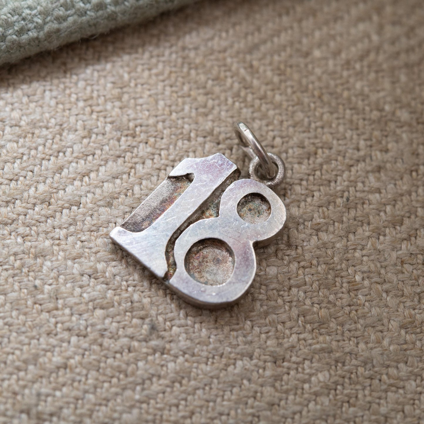 Vintage Sterling Silver 18th Birthday Charm Pendant - Birthday Present | Coming of Age Gift for Charm Bracelet