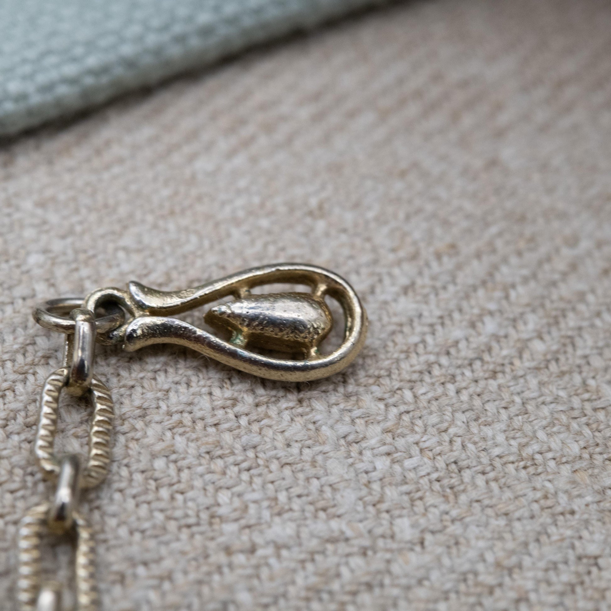 Vintage Jewelcraft Blue Enamel Faux Pearl Choker Length Necklace 16" - Branded Midcentury Costume Jewellery