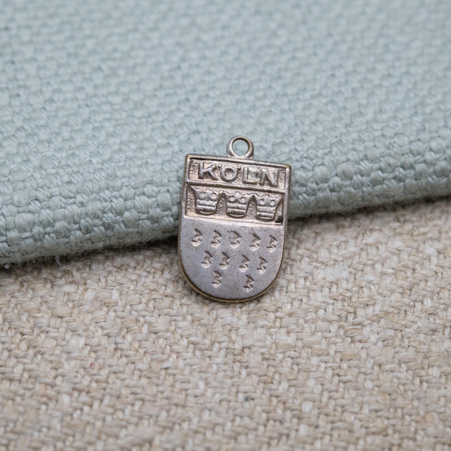 Vintage Köln Charm Pendant - German Cologne Coat of Arms | Germany Travel Souvenir Gift for Charm Bracelet
