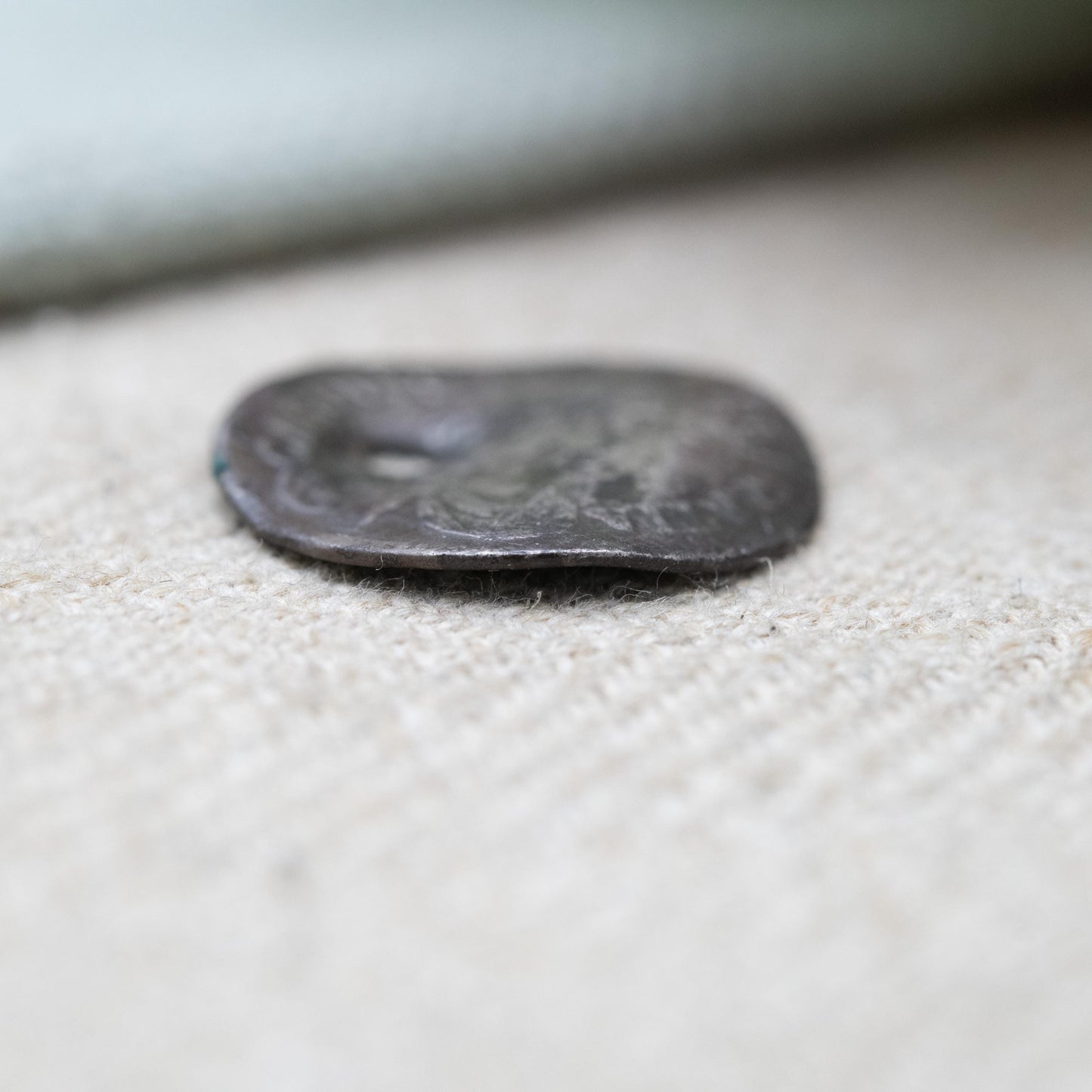 Antique Love Token 1680 Charles II Fourpence Sterling Silver Bent Coin Charm Pendant