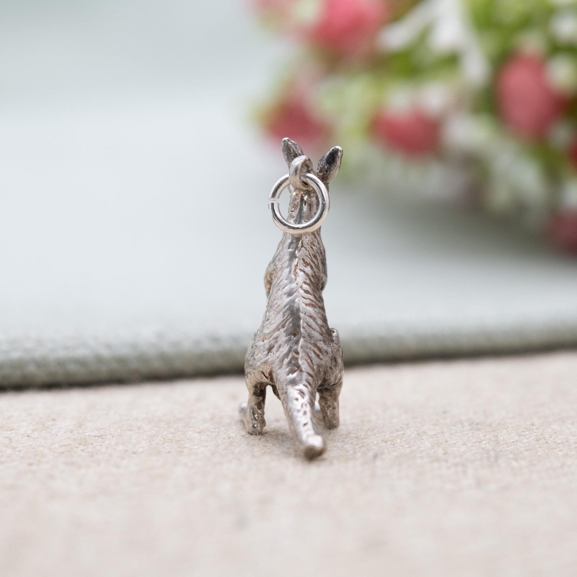 Vintage Sterling Silver Kangaroo Charm Pendant - Cute Australian Animal | Travel Souvenir | Gift for Charm Bracelet