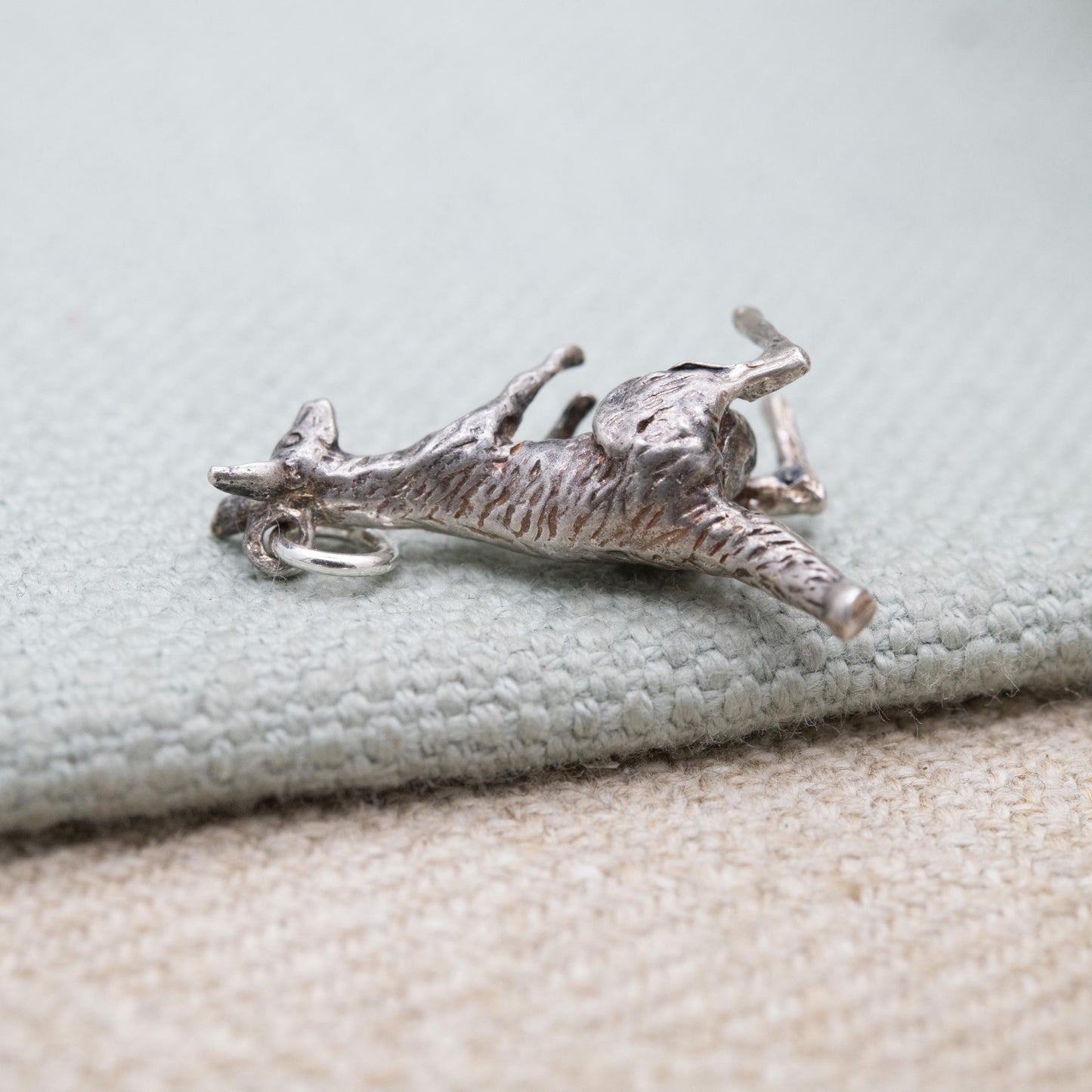 Vintage Sterling Silver Kangaroo Charm Pendant - Cute Australian Animal | Travel Souvenir | Gift for Charm Bracelet