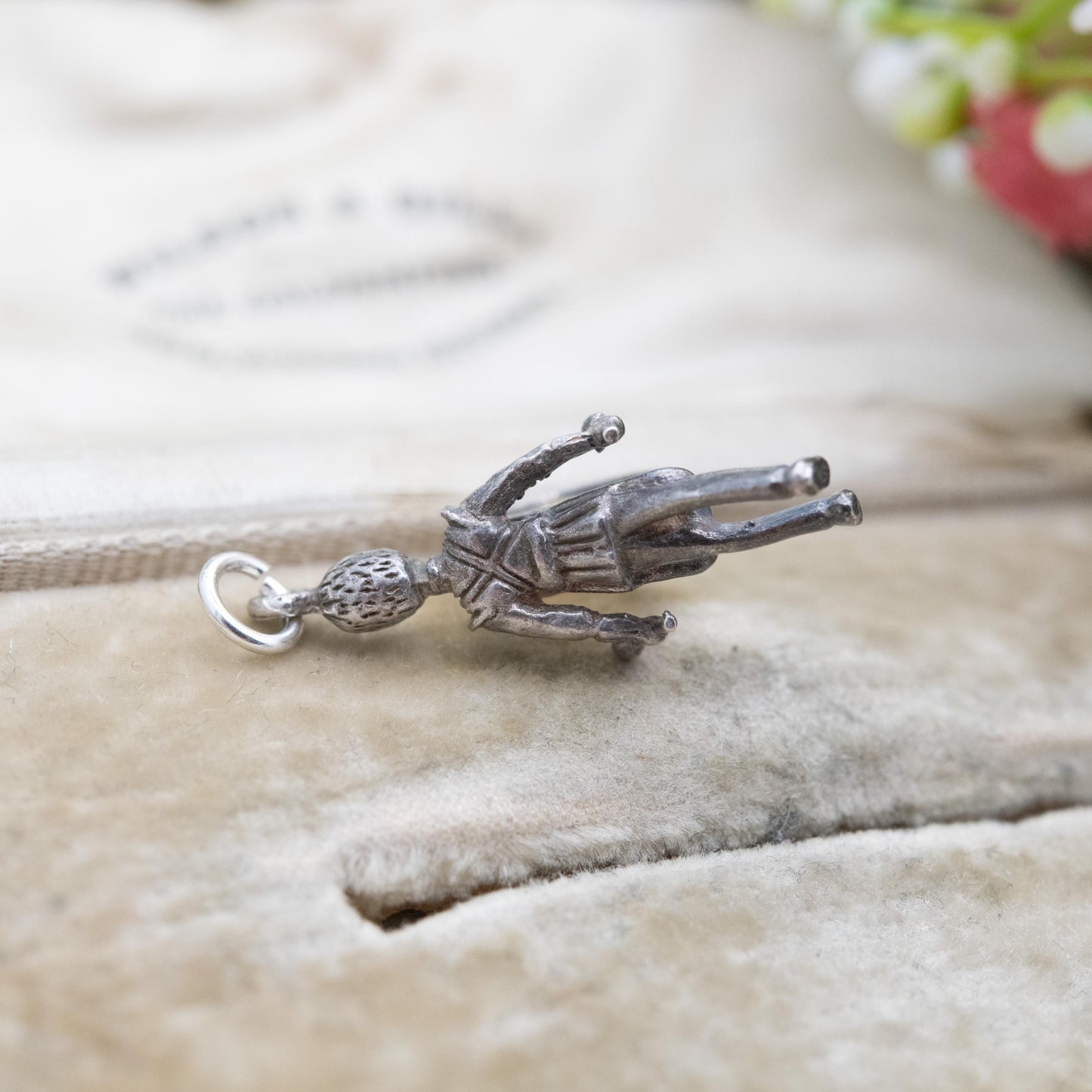 Vintage Sterling Silver Royal Guard Drummer Charm Pendant - Guardsman Band | Royal Souvenir | Gift for Charm Bracelet