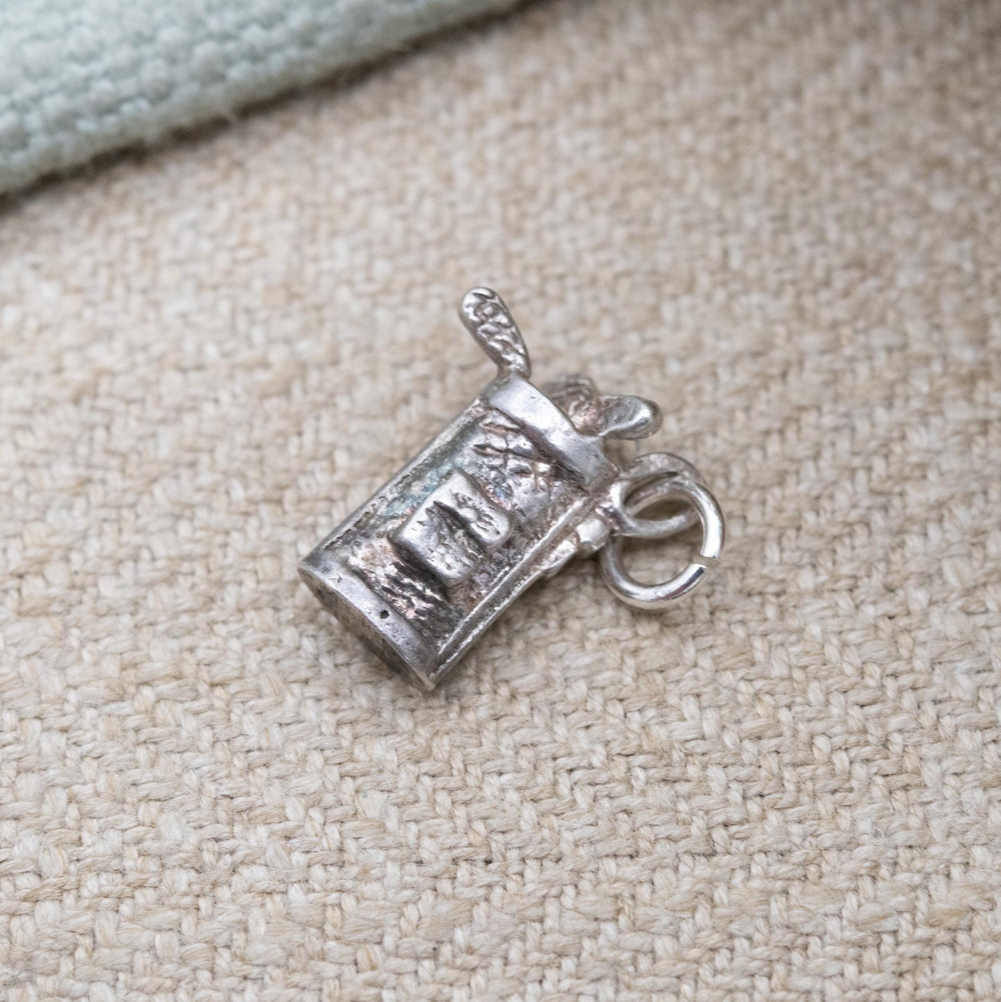 Vintage Sterling Silver Golf Caddy Charm Pendant - Sports Golfing Gift for Charm Bracelet