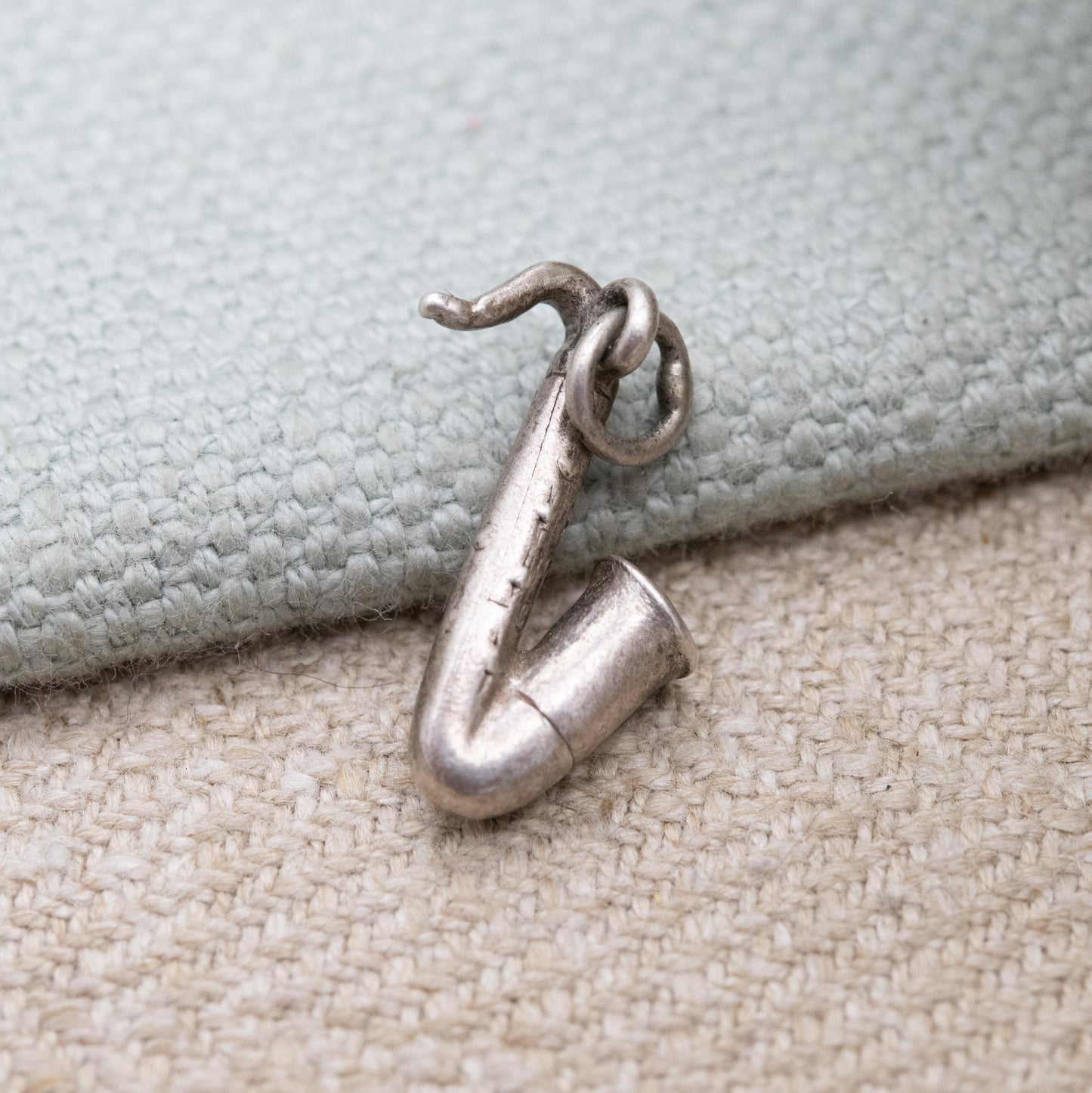 Vintage Sterling Silver Saxophone Charm Pendant - Iconic Musical Instrument | Souvenir Gift for Charm Bracelet