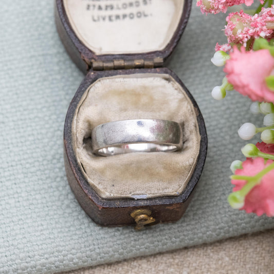 Vintage Sterling Silver Band Ring - Minimalist Band | Stacking Unisex Ring | UK Size - L | US Size - 5 3/4