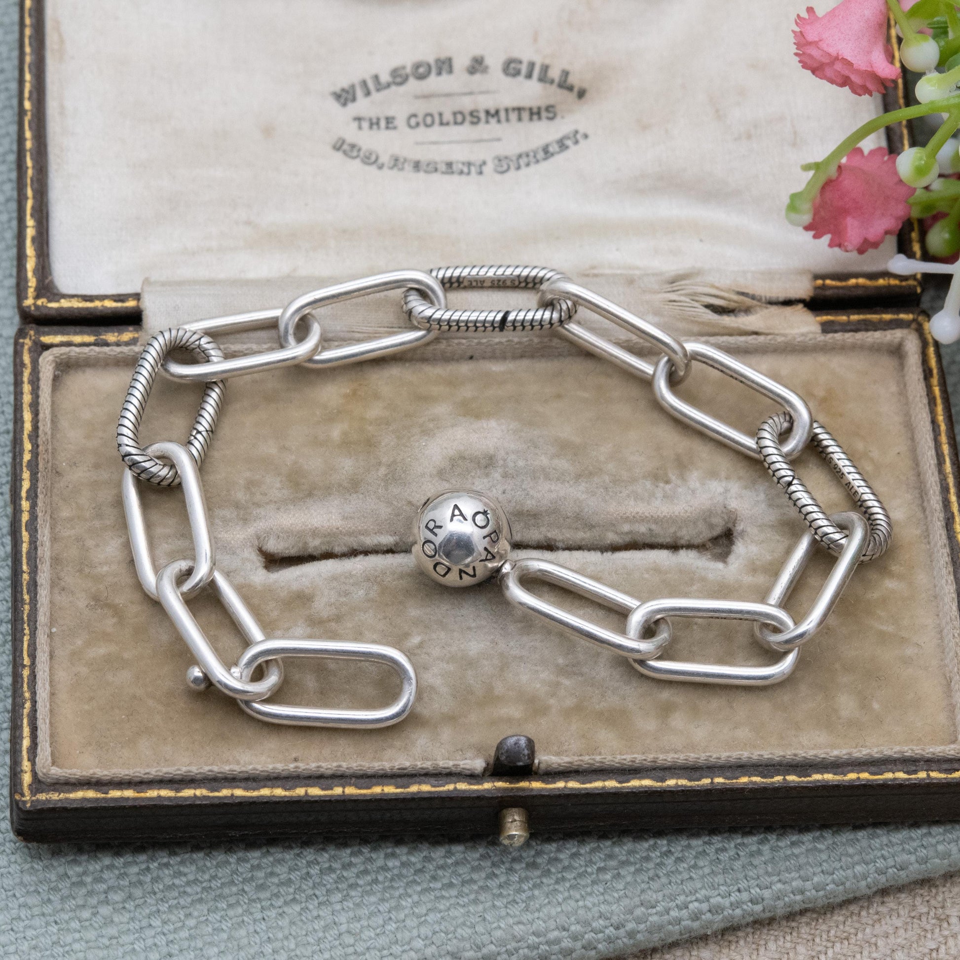 Sterling Silver Pandora ME Link Chain Charm Bracelet - 925 ALE | Branded | Bracelet for Pandora Charms | Unisex Gift for Him Her