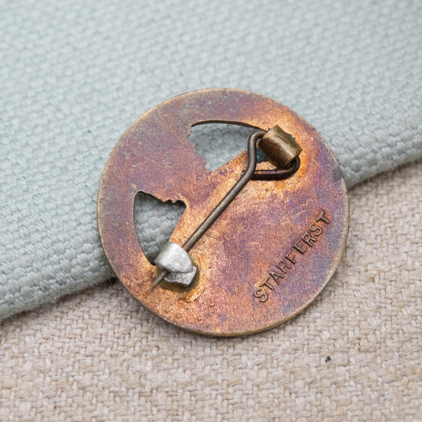 Vintage 1951 Festival of Britain Enamel Visitors Badge by Starfest