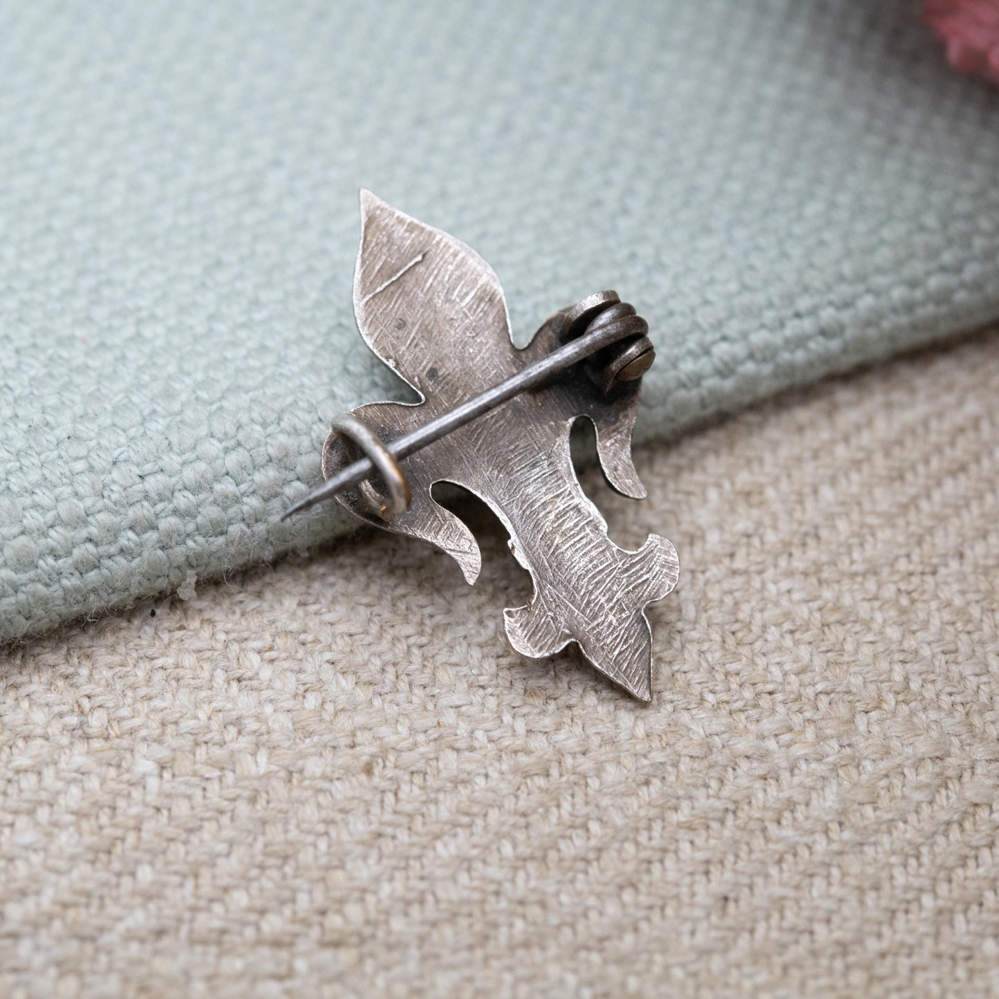 Antique French Fleur de Lis Brooch c. 1900s