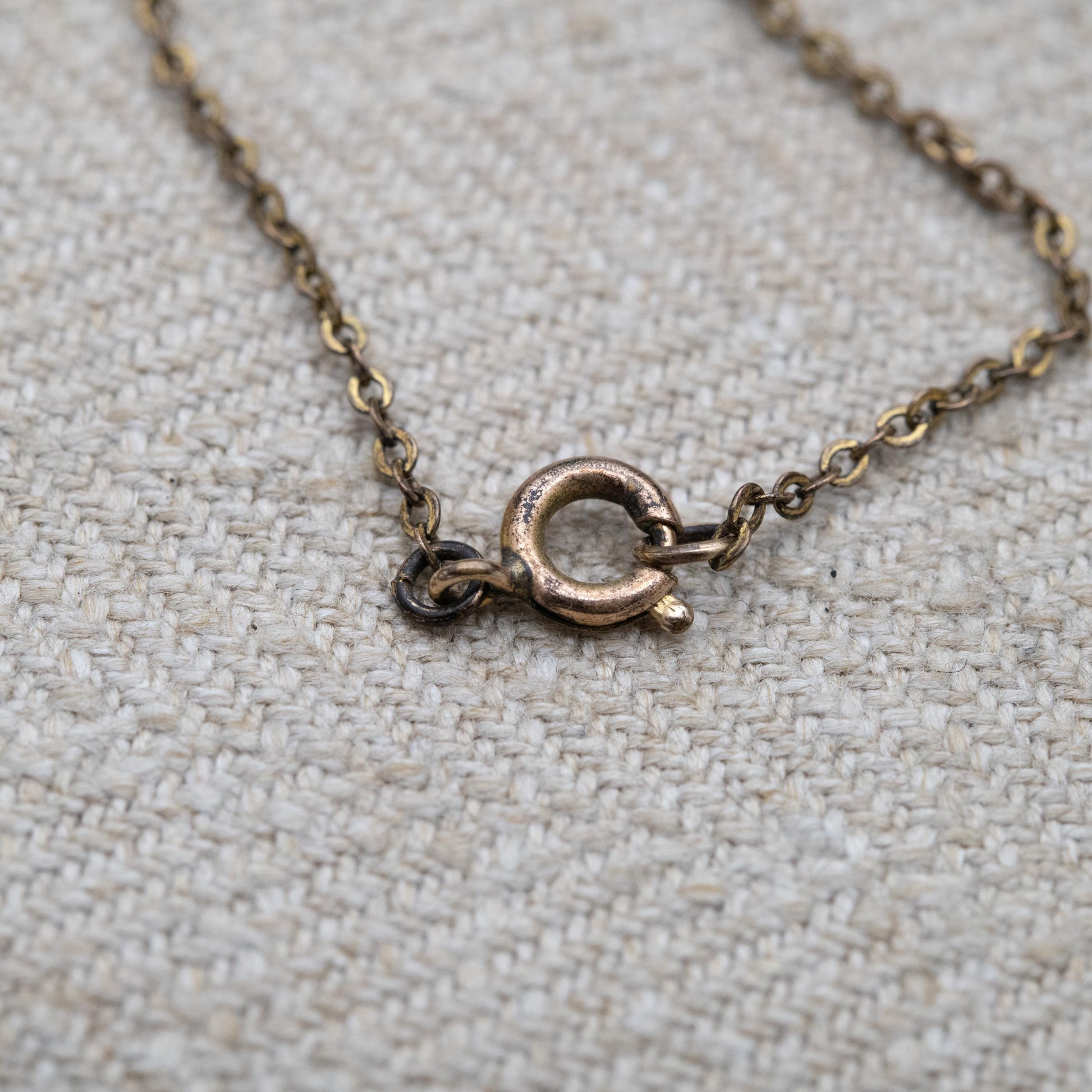 Vintage Rolled Gold Cross Pendant Necklace c. 1970s AJH with Hand Engraved Shield Design