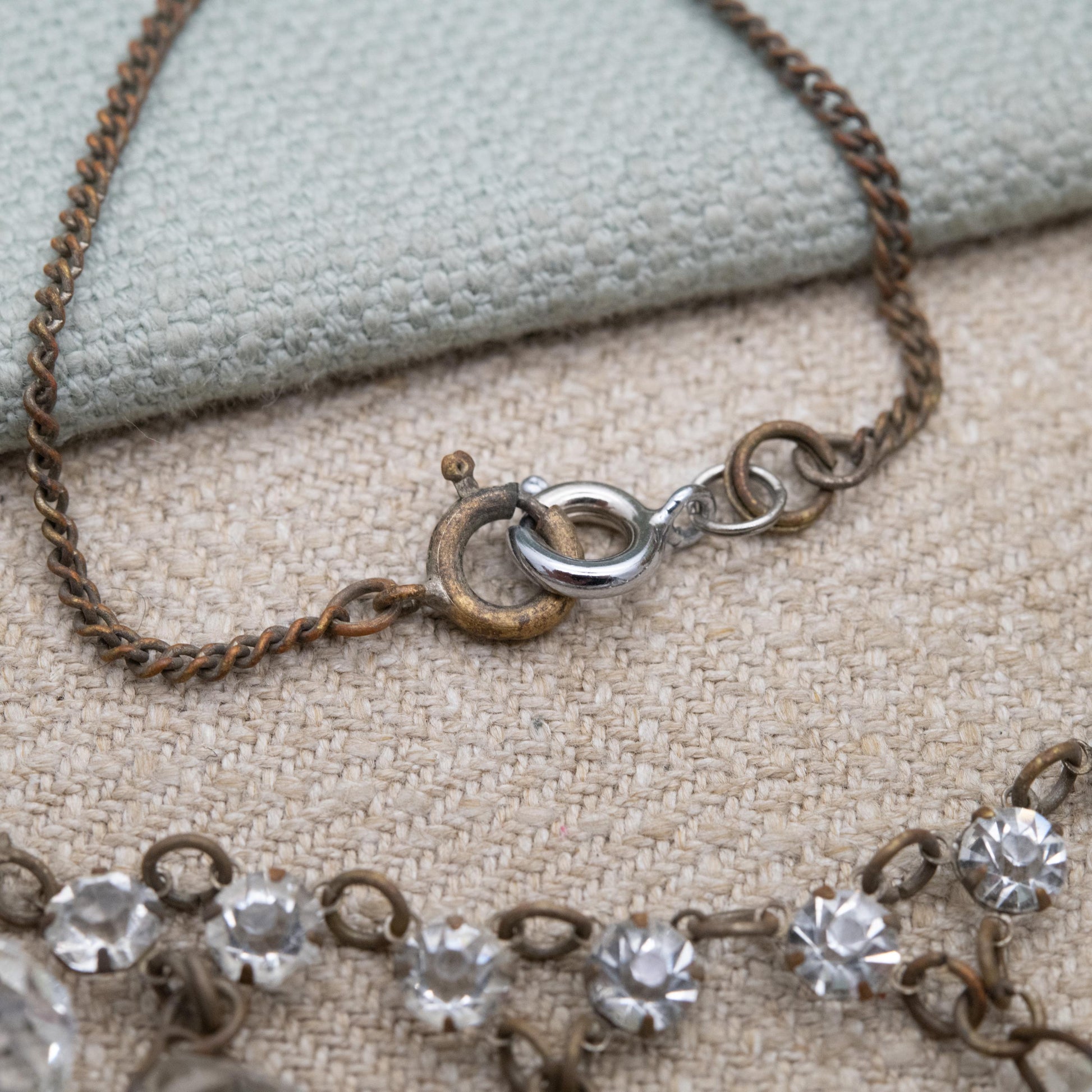 Antique Edwardian Crystal Necklace c. 1910s Bridal Necklace