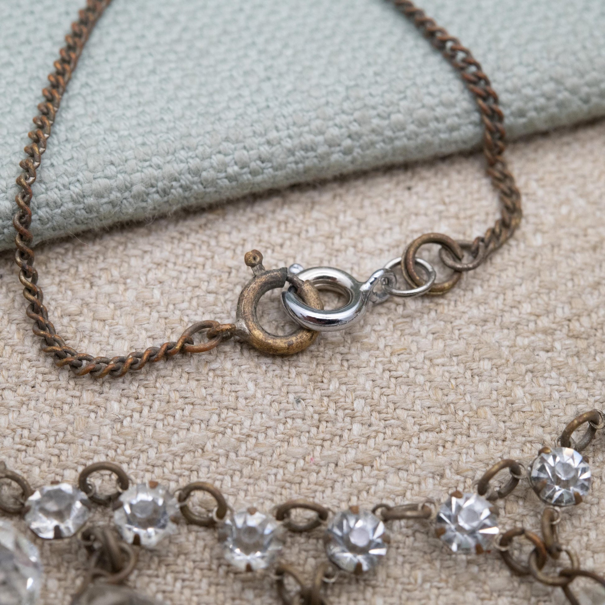 Antique Edwardian Crystal Necklace c. 1910s Bridal Necklace