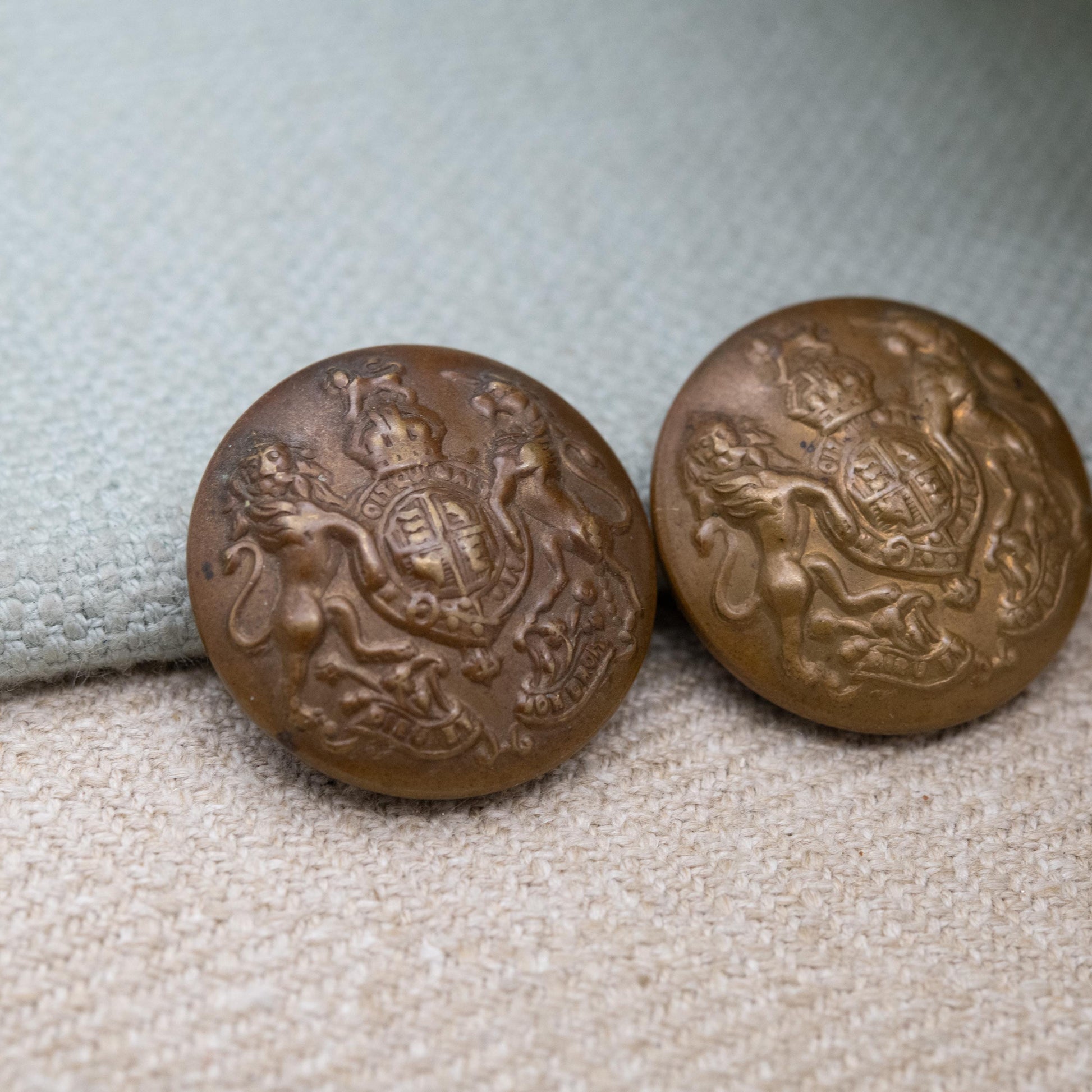 Vintage Pair of British Army Buttons by Cheney