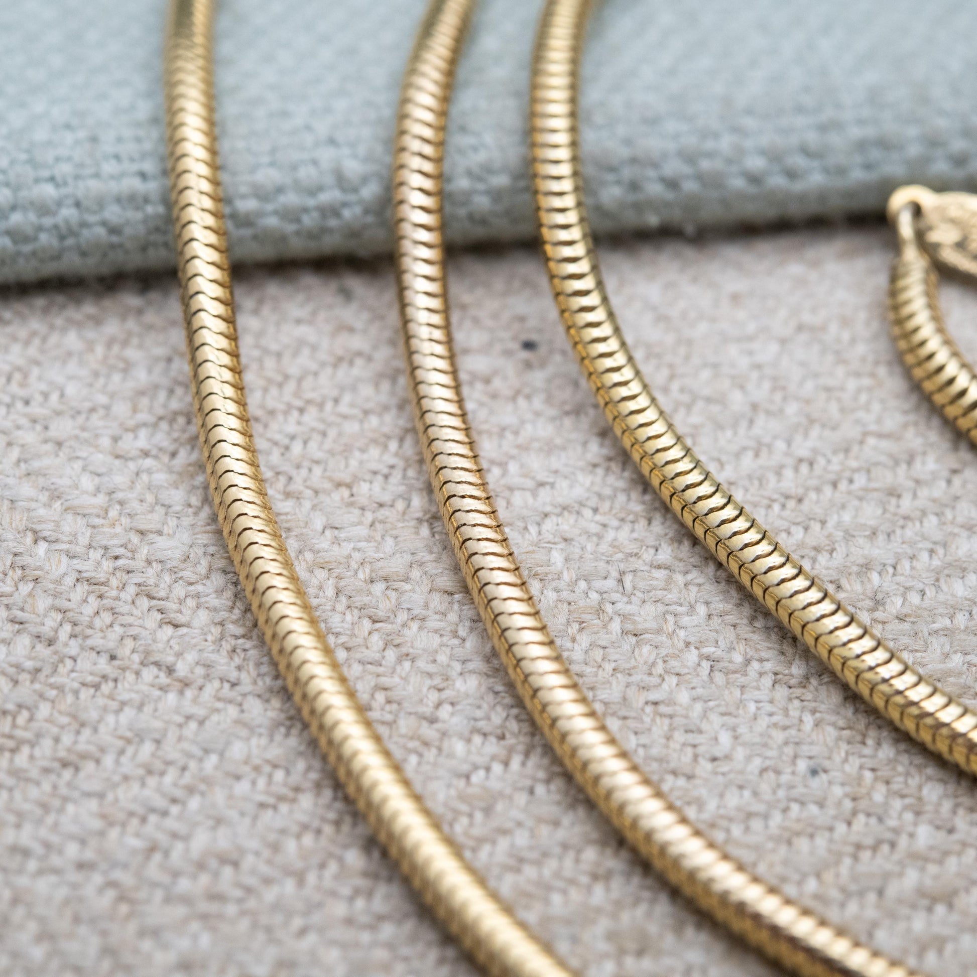 Vintage Grossé Long Snake Chain Necklace 1971 German Designer