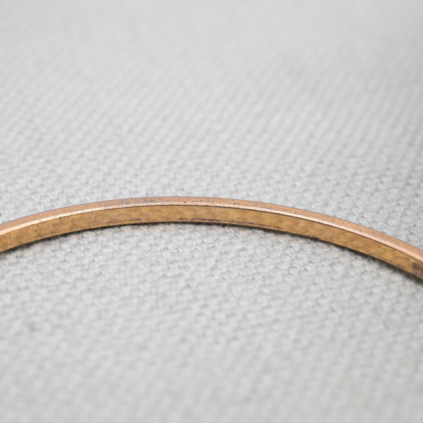 Vintage Rolled Gold Bangle Bracelet with Diamond Cut Lines