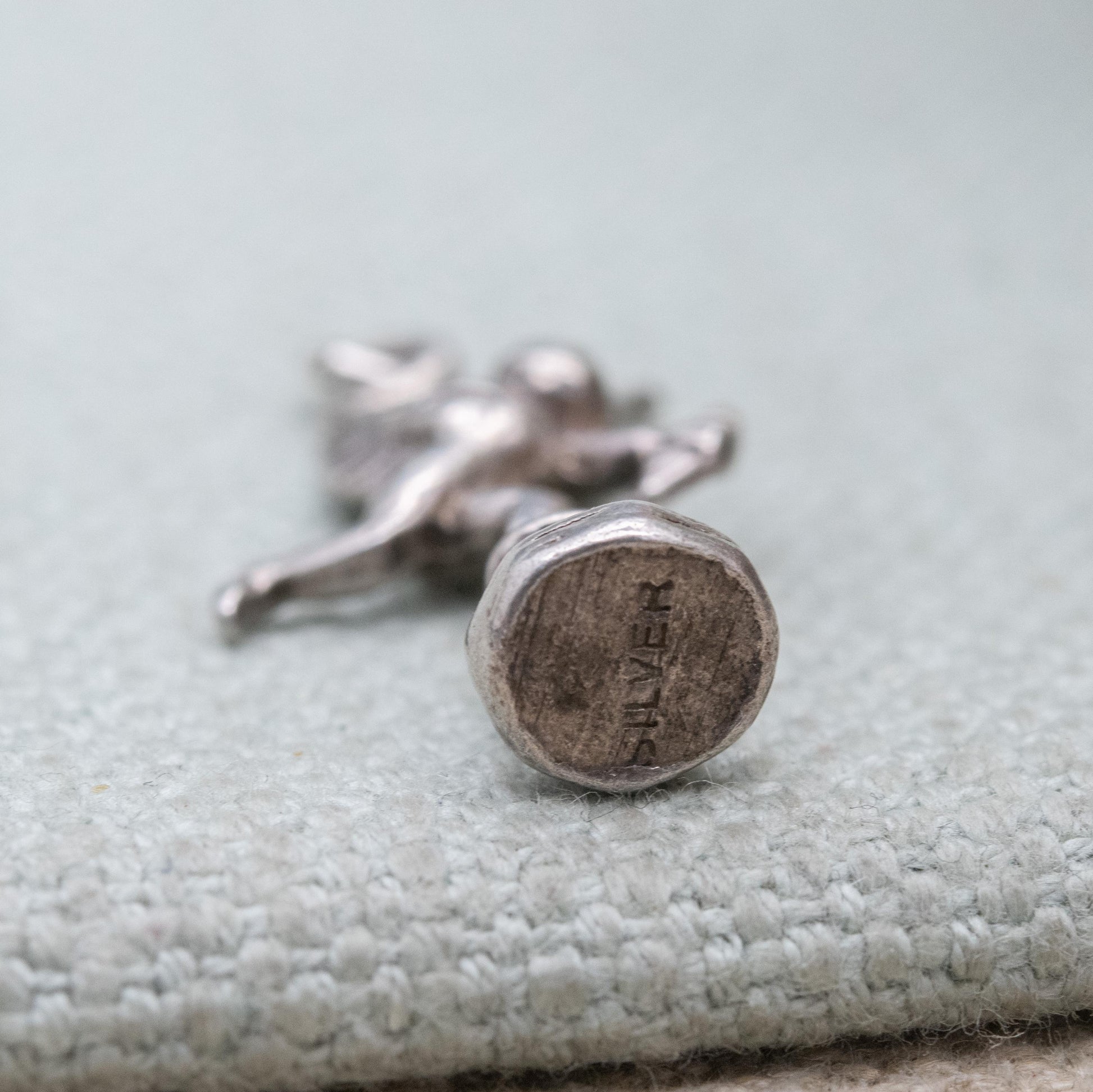 Vintage Sterling Silver Cherub Charm Statue Charm Pendant - Baby Angel | Love | Cupid Valentine's Gift for Charm Bracelet