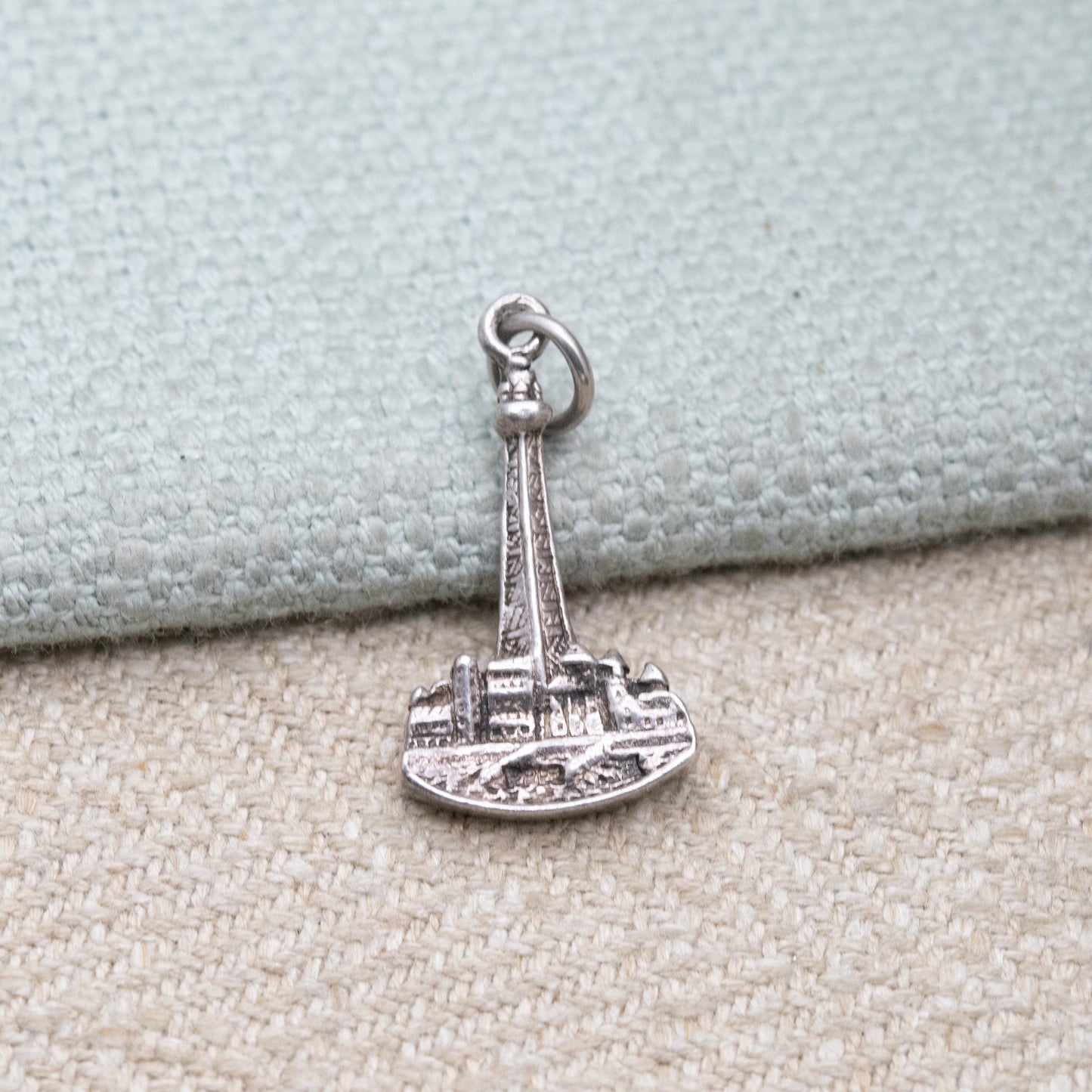 Vintage Sterling Silver Blackpool Tower Charm Pendant - Lancashire | Seaside | Beach Holiday | Souvenir Gift for Charm Bracelet