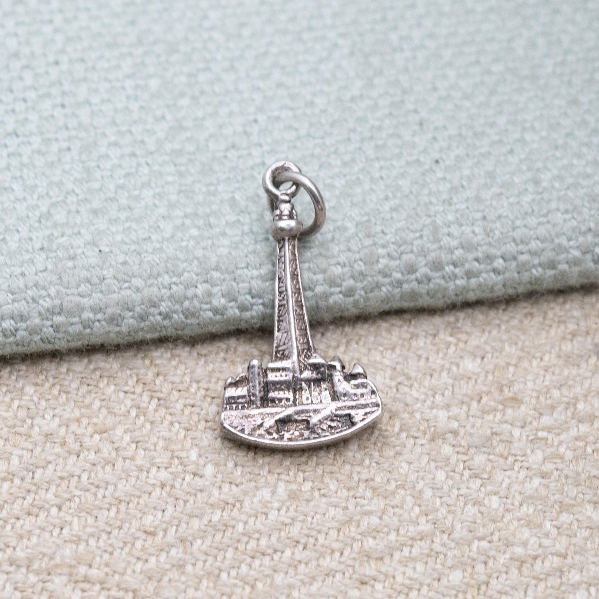 Vintage Sterling Silver Blackpool Tower Charm Pendant - Lancashire | Seaside | Beach Holiday | Souvenir Gift for Charm Bracelet