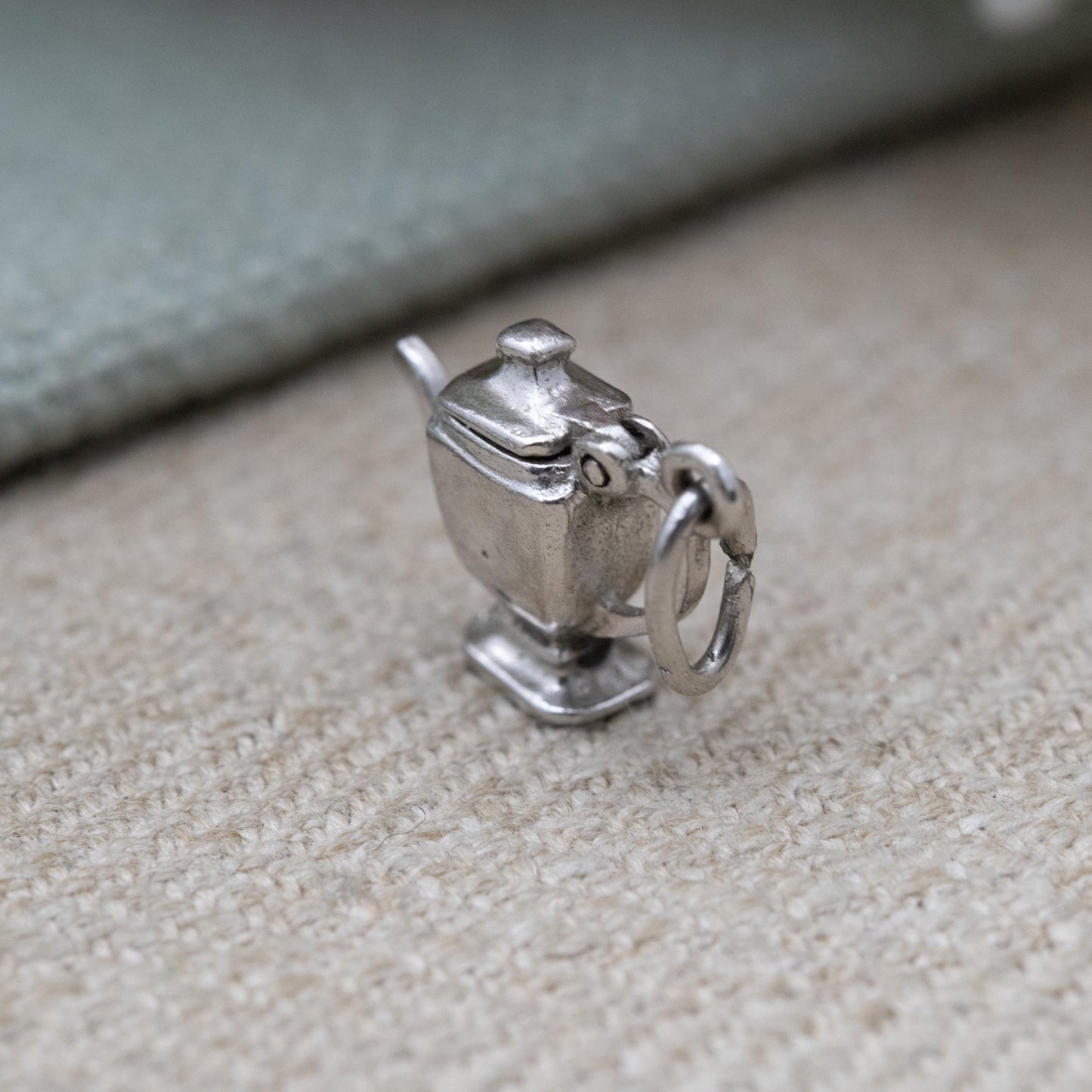Vintage Sterling Silver Opening Teapot Charm Pendant - Articulated Teaware | Gift for Charm Bracelet