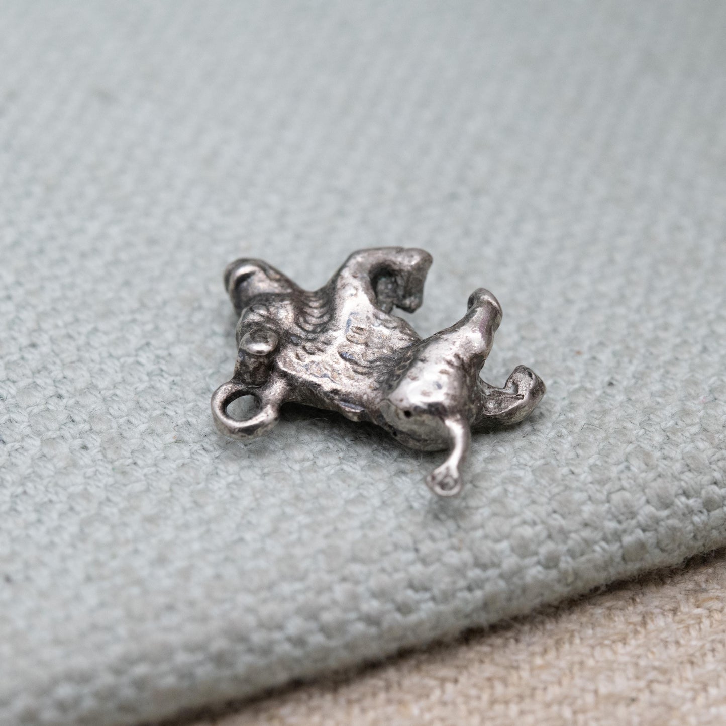 Vintage Sterling Silver Boar Charm Pendant - Detailed Warthog Pig Animal Jewellery | Nature Lover Charm Bracelet Necklace