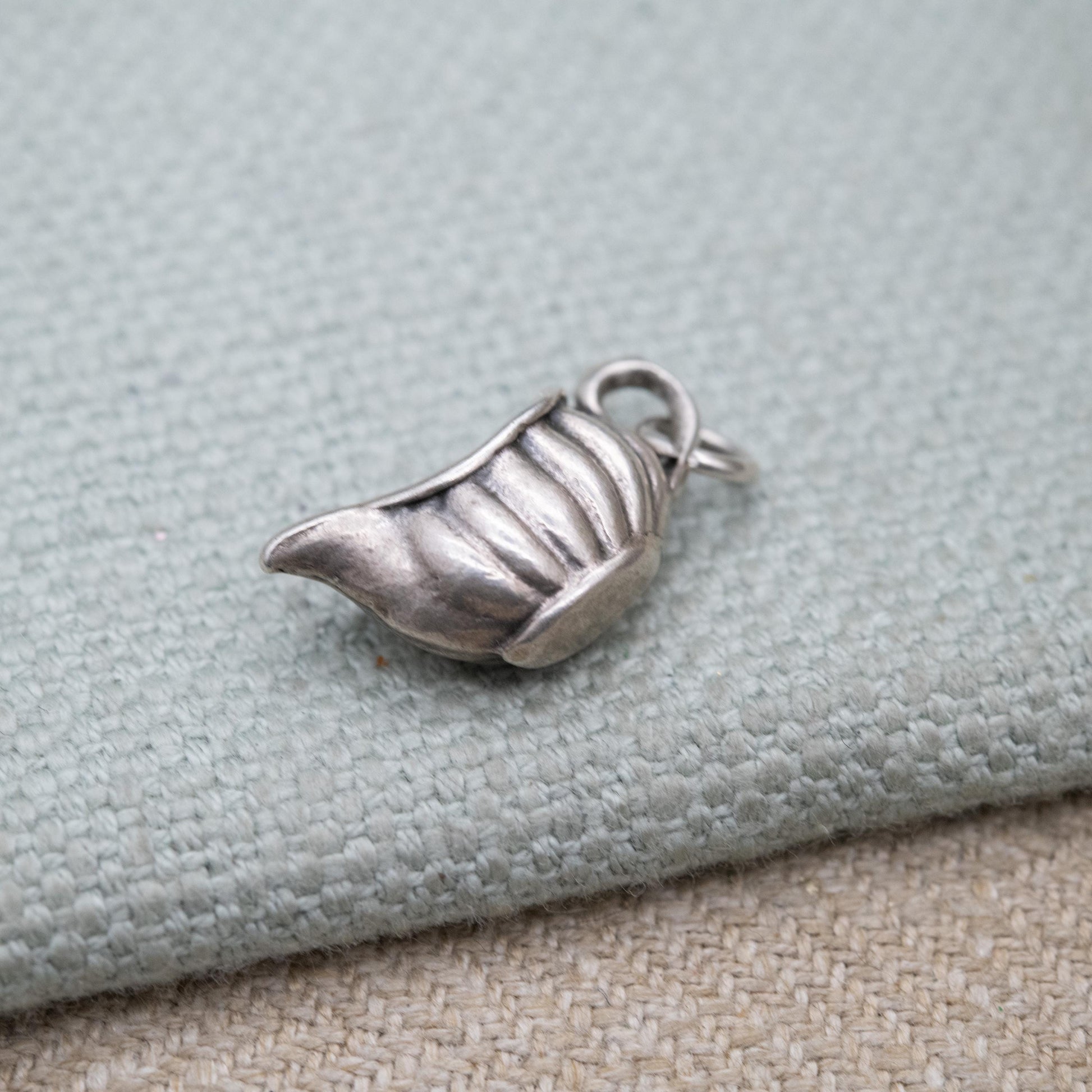 Vintage Sterling Silver Gravy Boat Charm Pendant - Jug Decanter | Ornate Design | Gift for Charm Bracelet