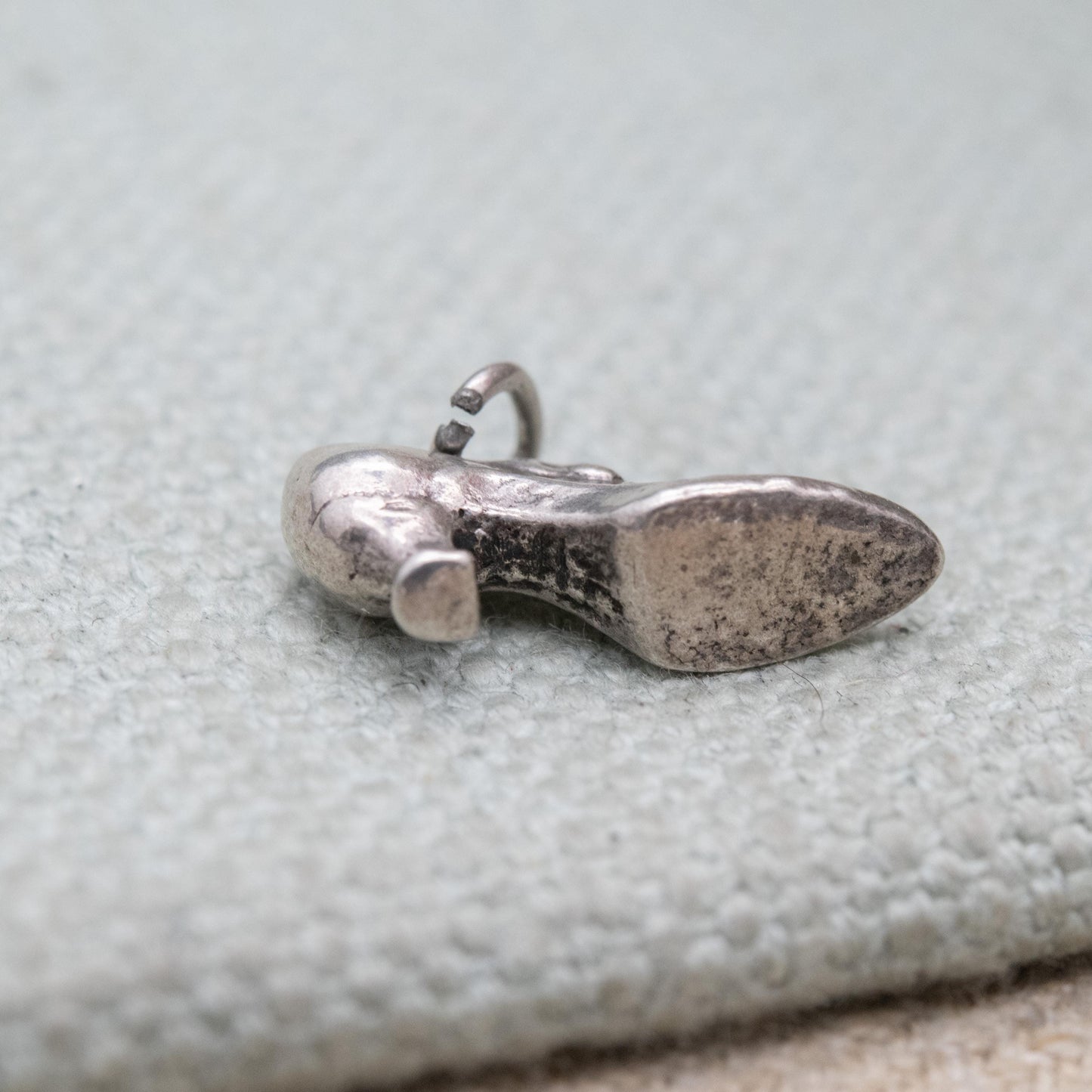 Vintage Sterling Silver High Heel Shoe Charm Pendant - Ladies Shoe Accessory | Gift for Charm Bracelet