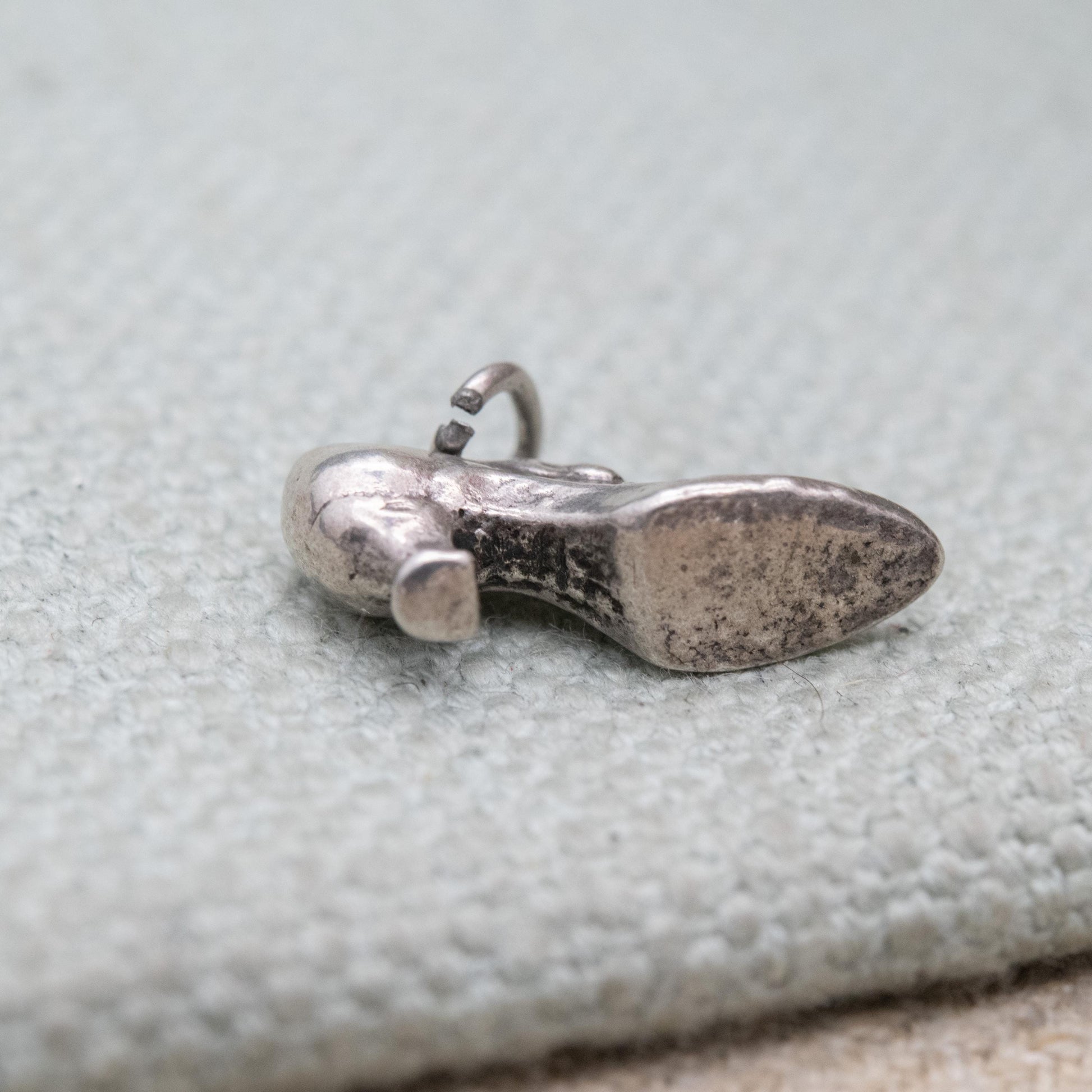 Vintage Sterling Silver High Heel Shoe Charm Pendant - Ladies Shoe Accessory | Gift for Charm Bracelet