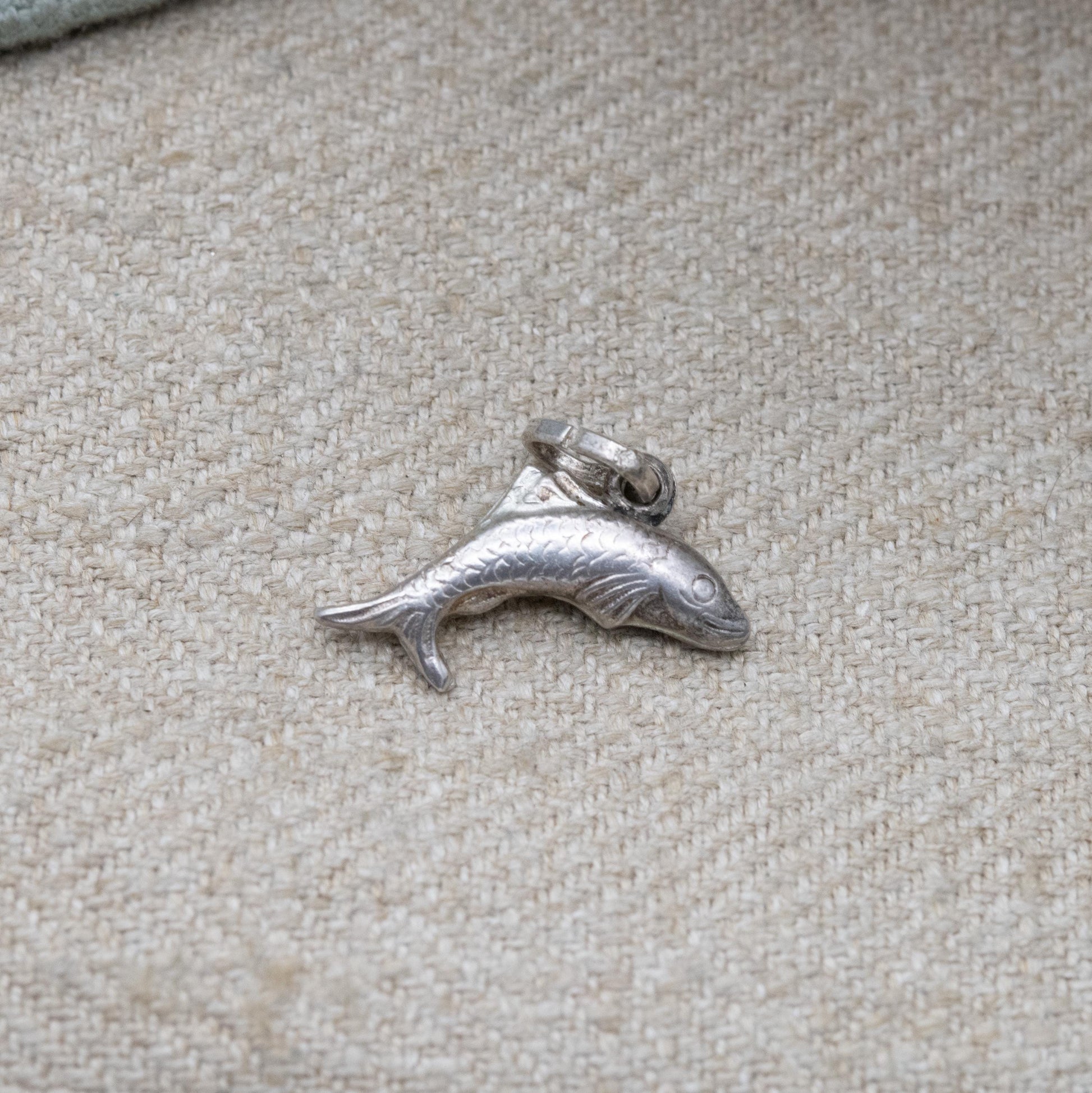 Vintage Sterling Silver Fish Charm Pendant - Sea Animal Charm | Ocean | Gift for Charm Bracelet