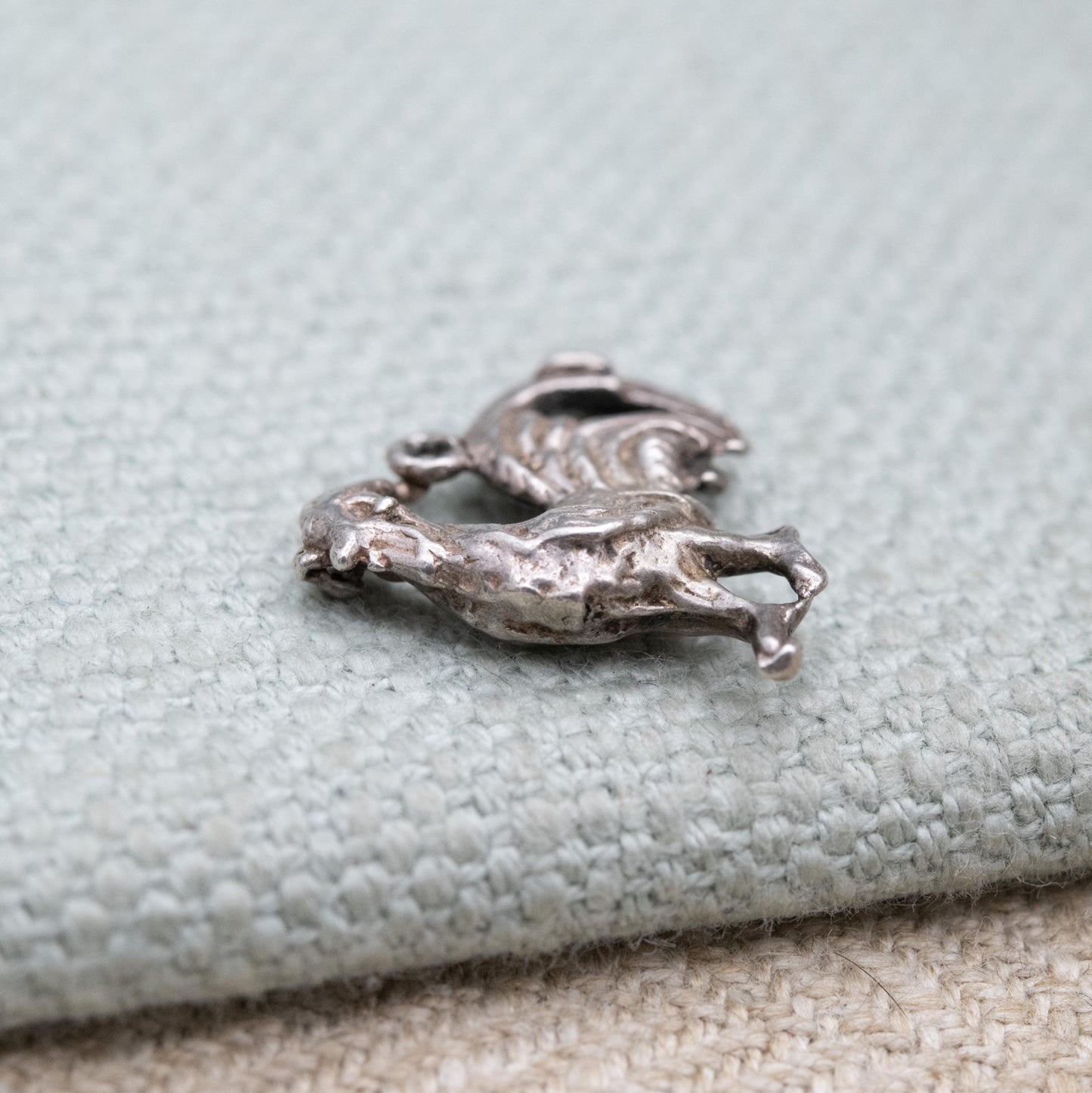 Vintage Sterling Silver Cockerel Charm Pendant - Chicken Animal Lover | Gift for Charm Bracelet