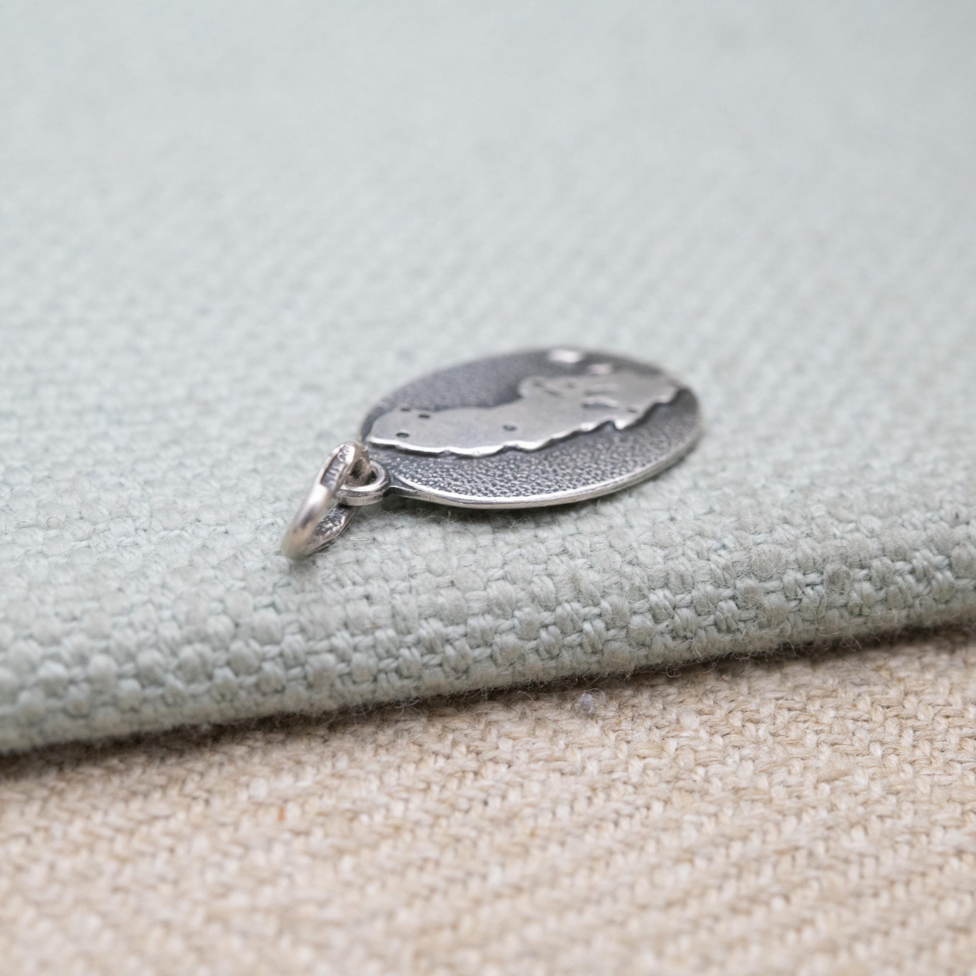 Vintage European Silver Sweden Charm Pendant - Scandinavian Travel Charm | Souvenir Gift for Charm Bracelet