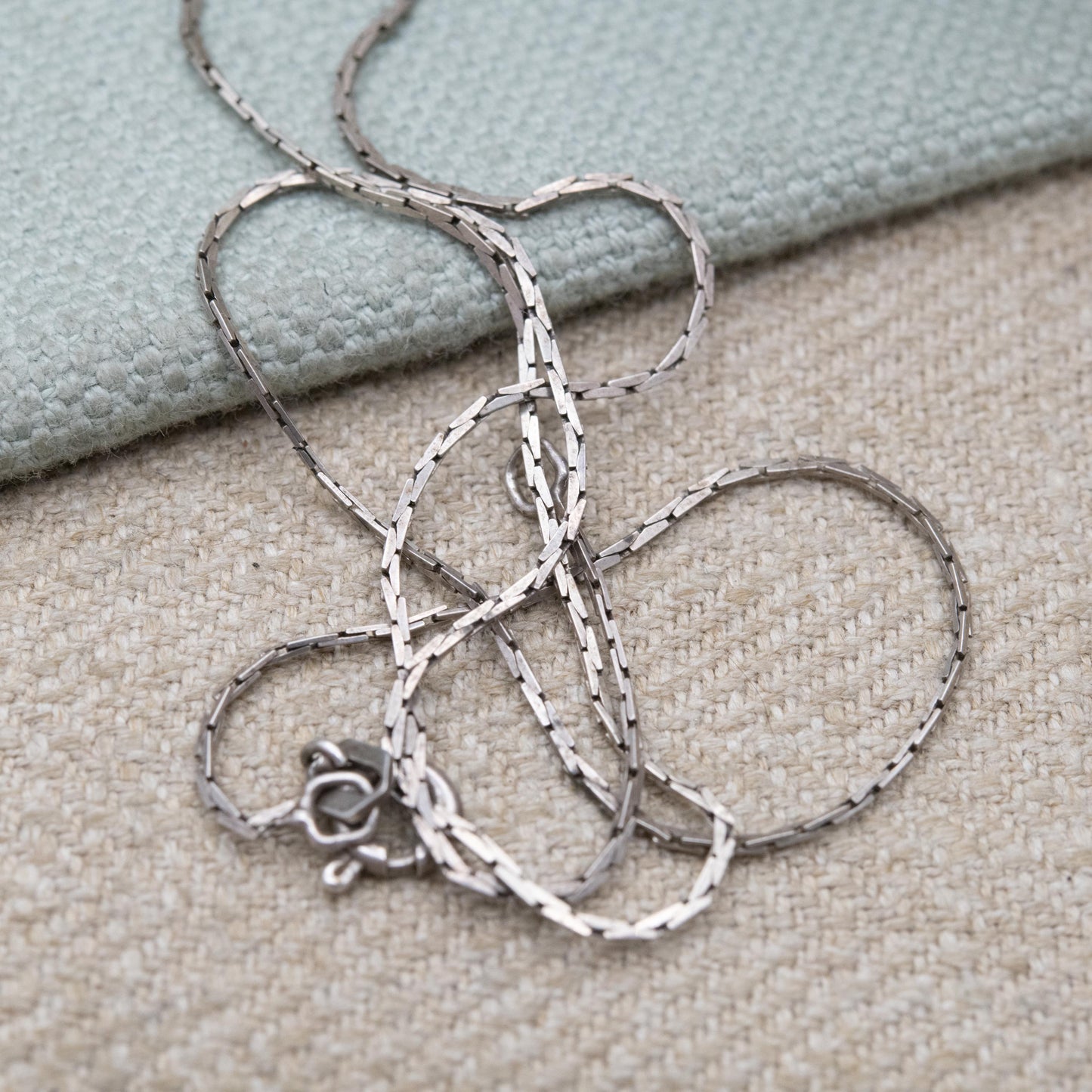 Vintage Sterling Silver Trace Chain Necklace - Quality Solid Silver Necklace Unisex Design | 16"