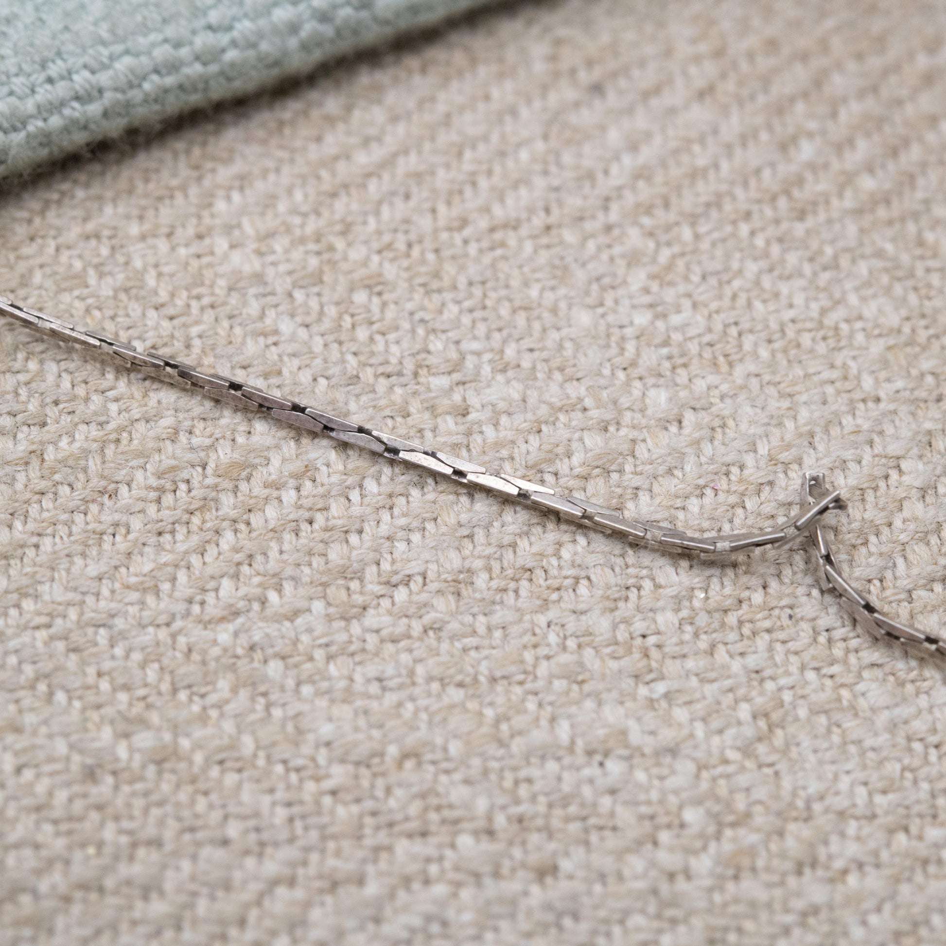 Vintage Sterling Silver Trace Chain Necklace - Quality Solid Silver Necklace Unisex Design | 16"