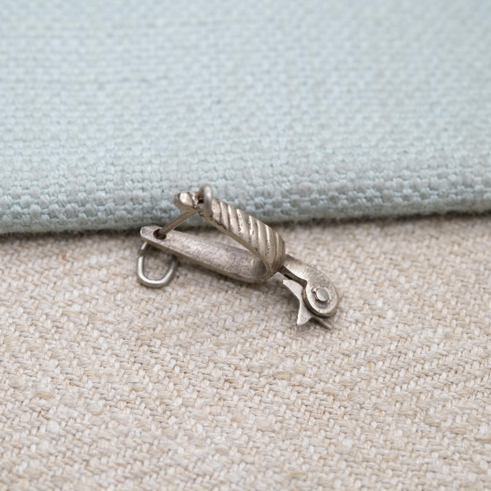 Vintage Sterling Silver Stirrup Charm Pendant - Spurs | Cowboy Horse Riding Charm | Souvenir Gift for Charm Bracelet