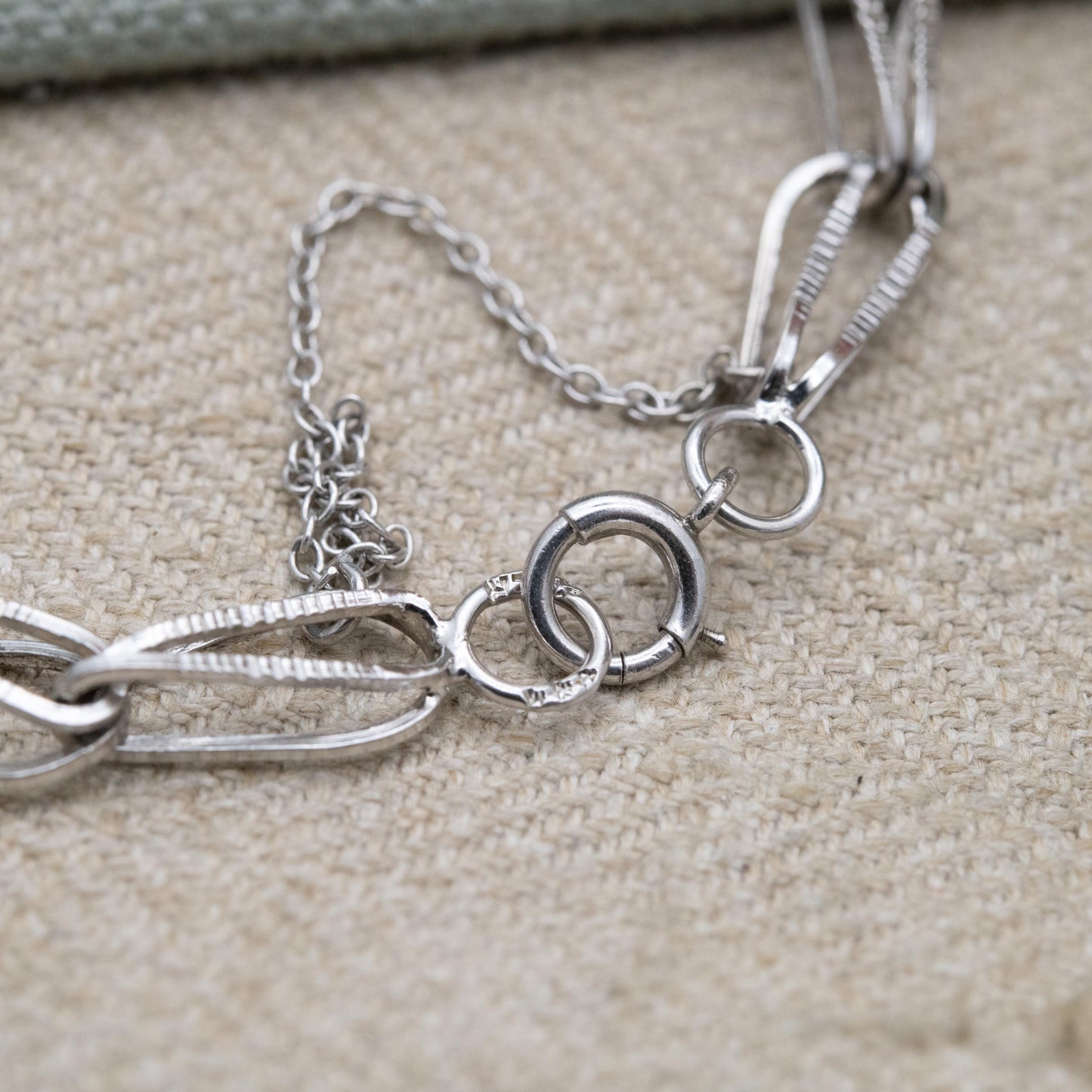 Vintage Sterling Silver Fancy Link Bracelet - Unisex Gift for Him Her