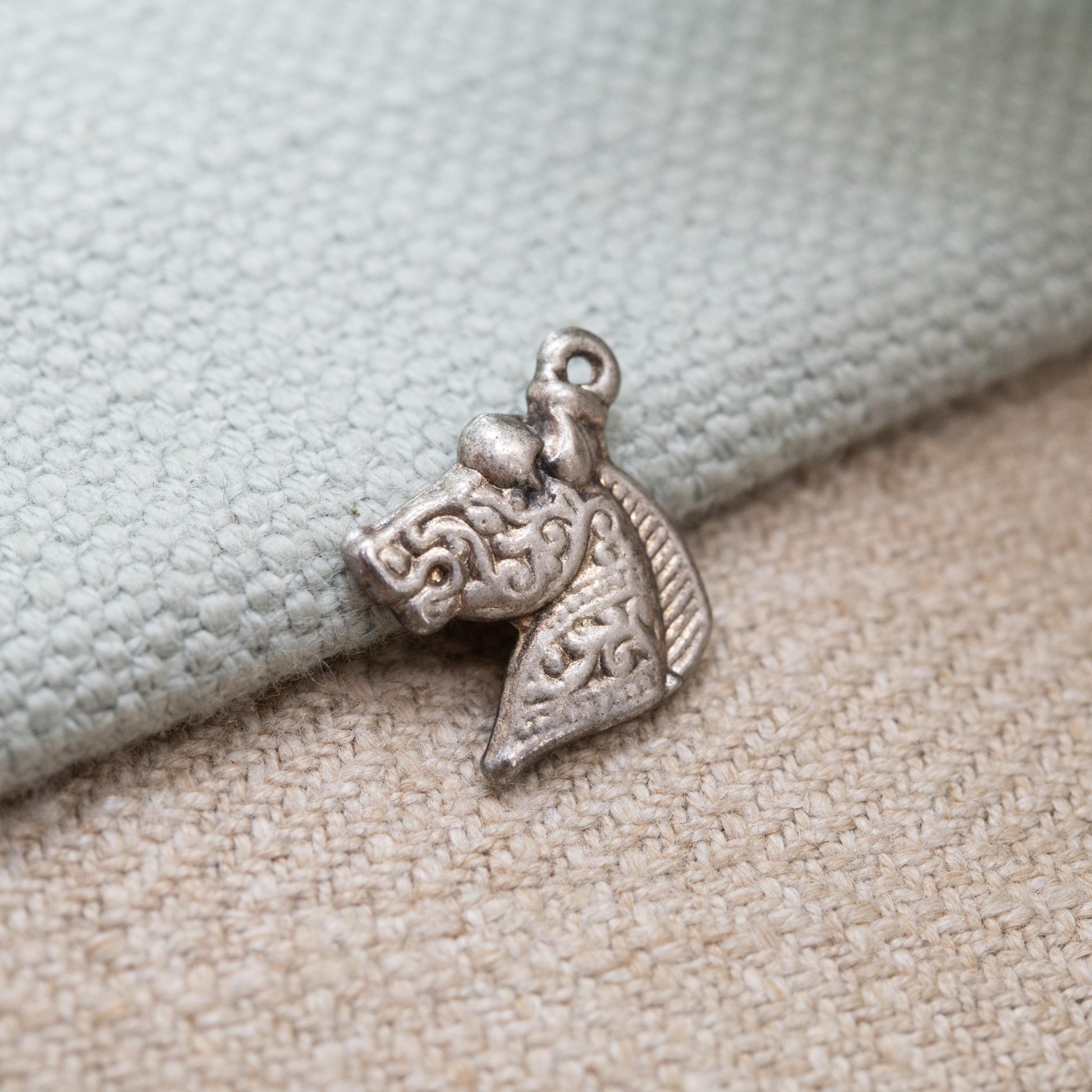 Vintage Sterling Silver Horse Charm Pendant - Animal Jewellery | Celtic | Horse Girl Gift | Nature Lover Charm Bracelet Necklace
