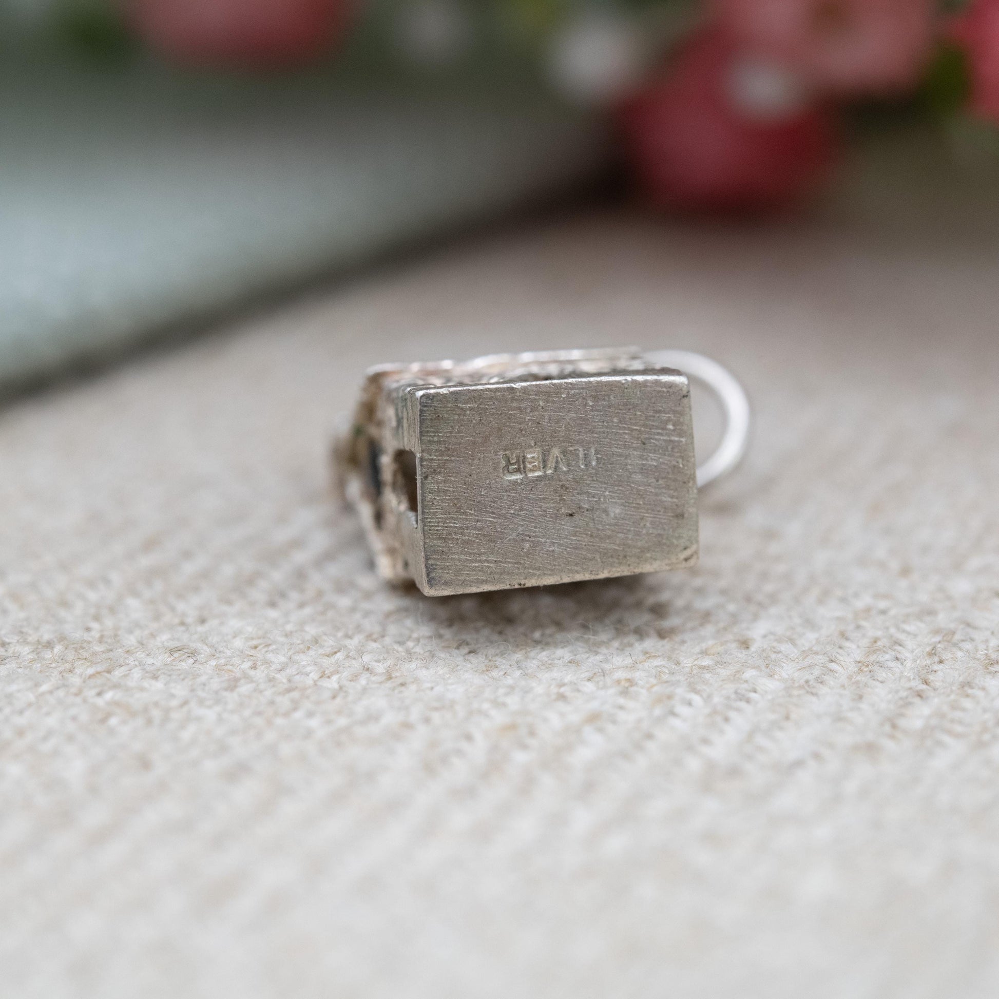 Vintage Stanhope Sterling Silver Church Charm Pendant - The Lords Prayer | Souvenir Gift for Charm Bracelet