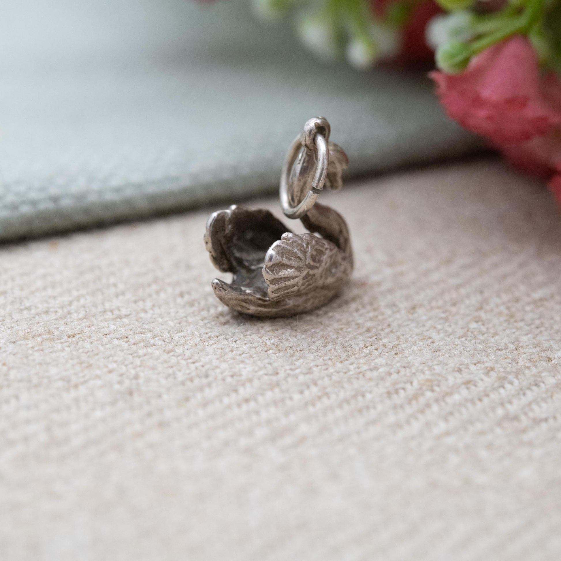 Vintage Sterling Silver Swan Charm Pendant - Royal Bird | Gift for Charm Bracelet