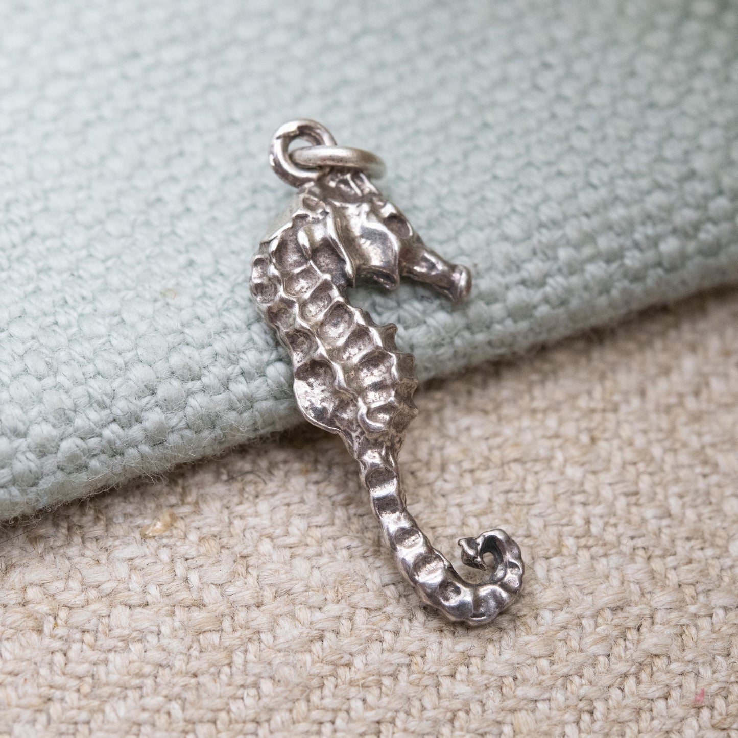 Sterling Silver Seahorse Charm Pendant - Cute Sea Creature Pendant | Gift for Charm Bracelet Necklace Stack