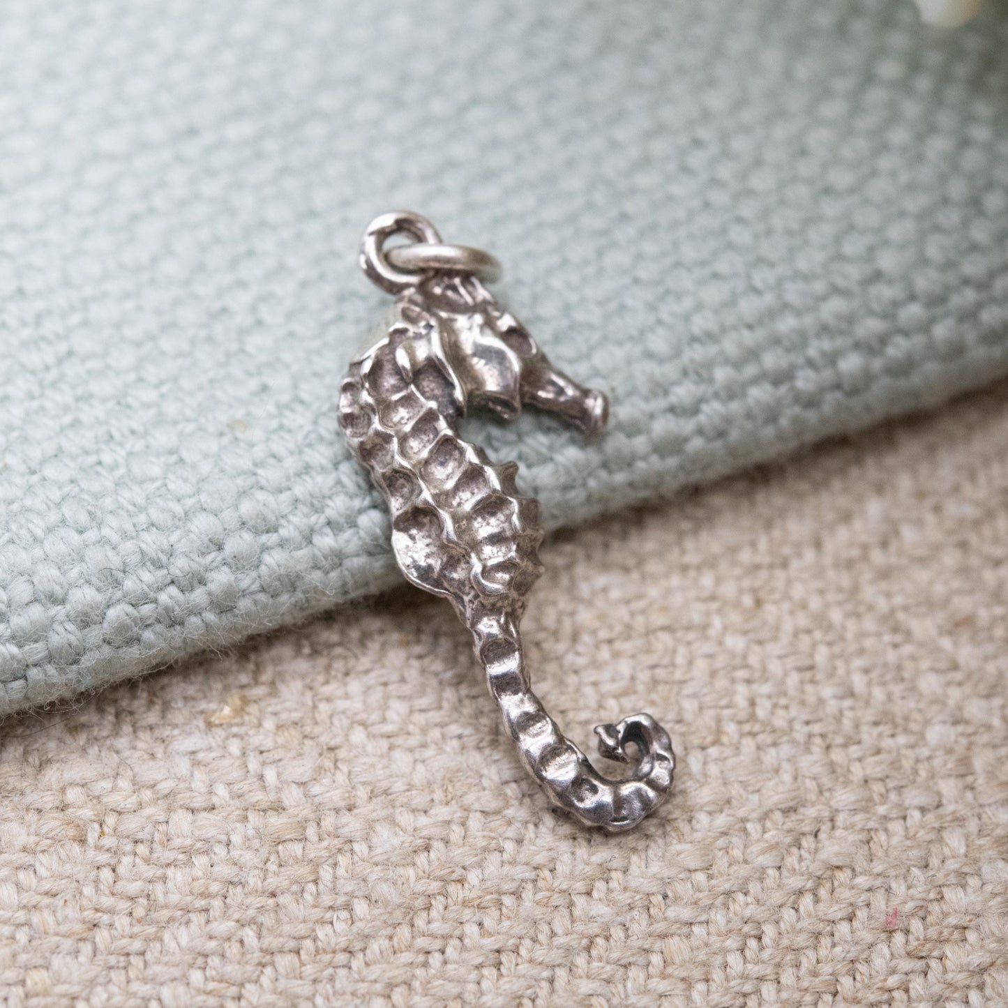 Sterling Silver Seahorse Charm Pendant - Cute Sea Creature Pendant | Gift for Charm Bracelet Necklace Stack