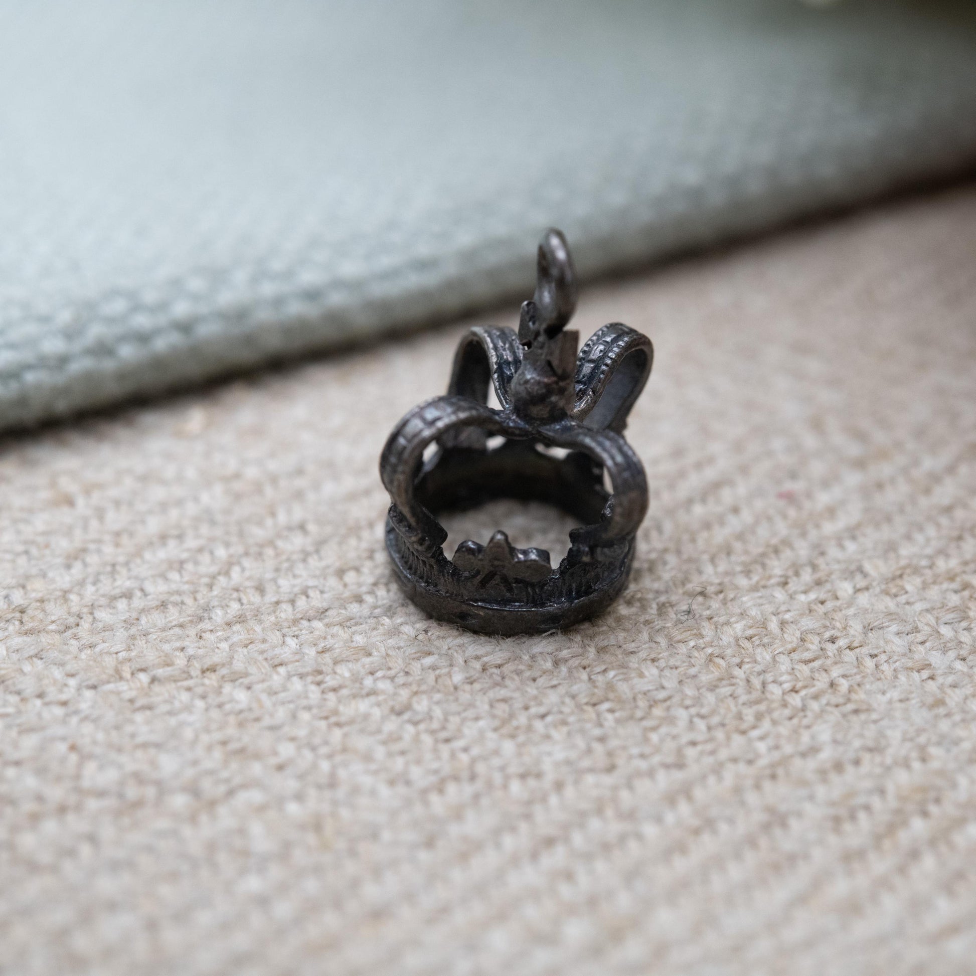 Vintage Sterling Silver Royal Crown Charm Pendant - King | Queen | Prince | Princess | England | Souvenir Gift for Charm Bracelet