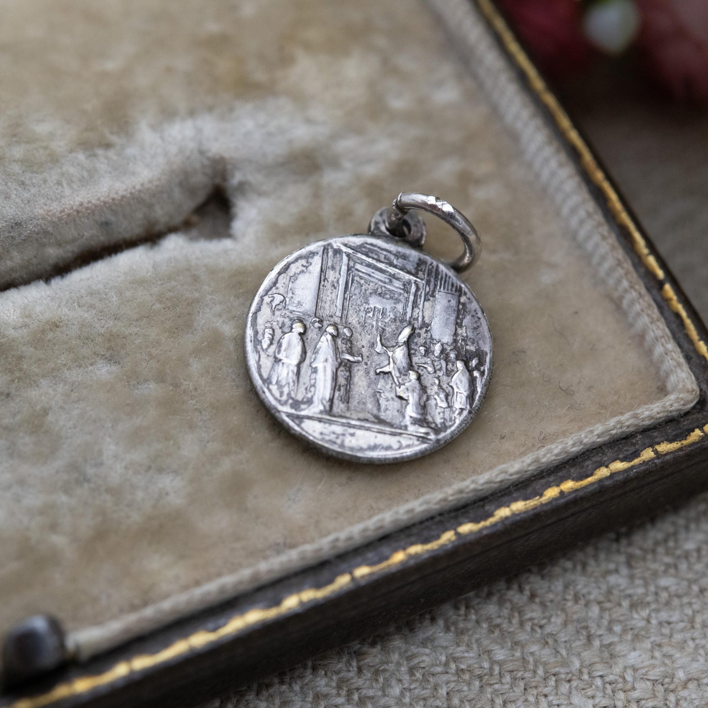 Vintage Pope Pius XII Charm Pendant - Pivs XII Pont Maximus Profile | Religious Jewellery Christian Medal