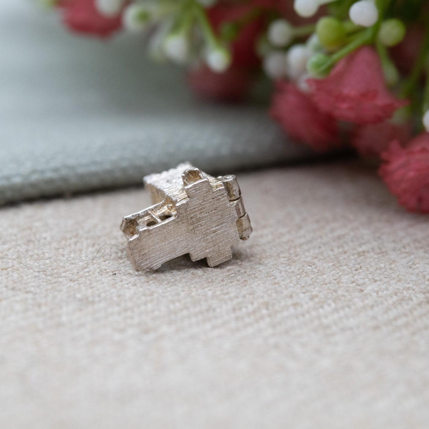 Vintage Sterling Silver Enamel Opening Church Wedding Charm Pendant - Wedding Day | Bride and Groom at the Alter | Gift for Charm Bracelet
