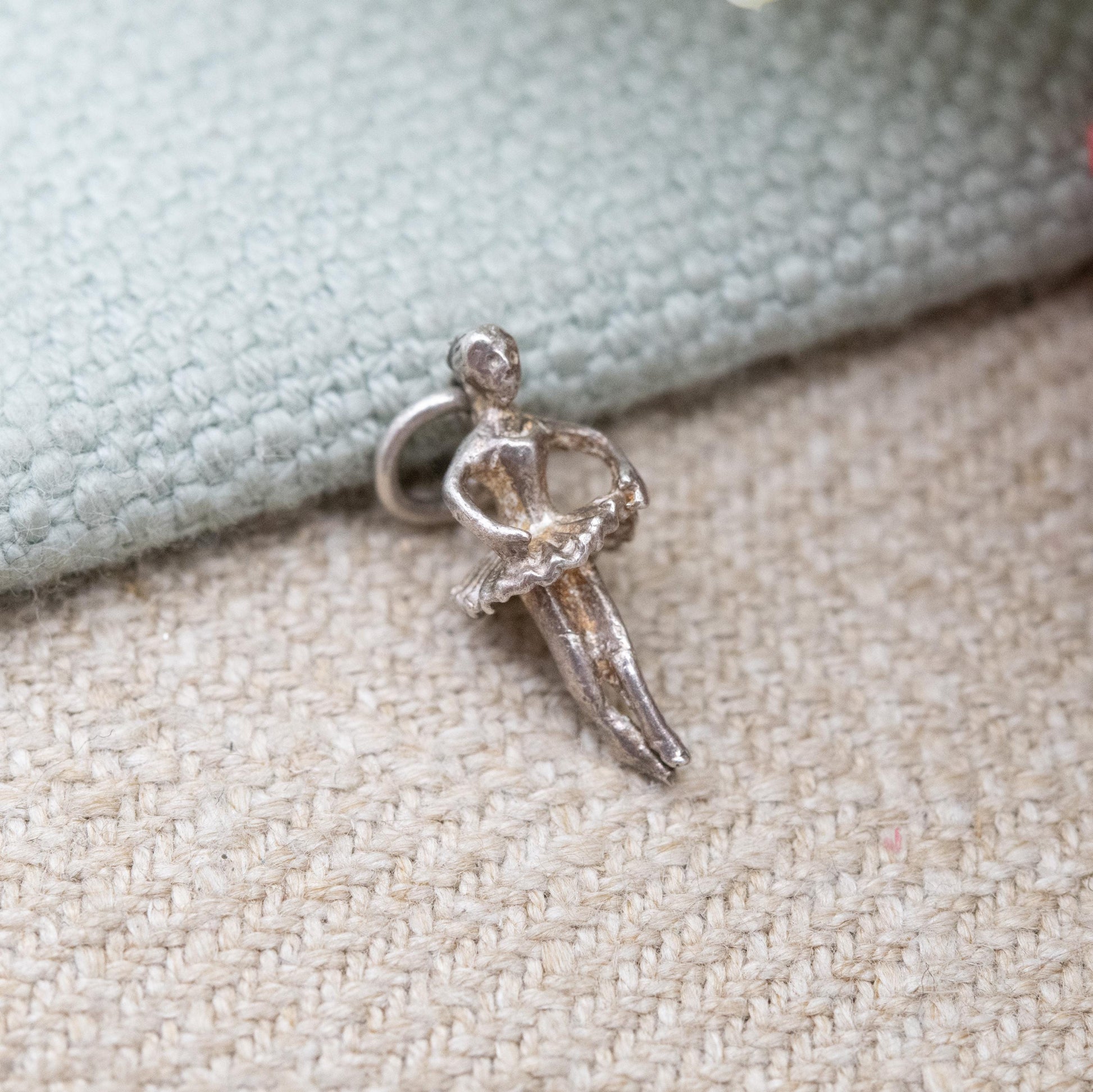 Vintage Sterling Silver Ballet Dancer Pendant - Dancing Girl | Ballerina | Gift for Charm Bracelet