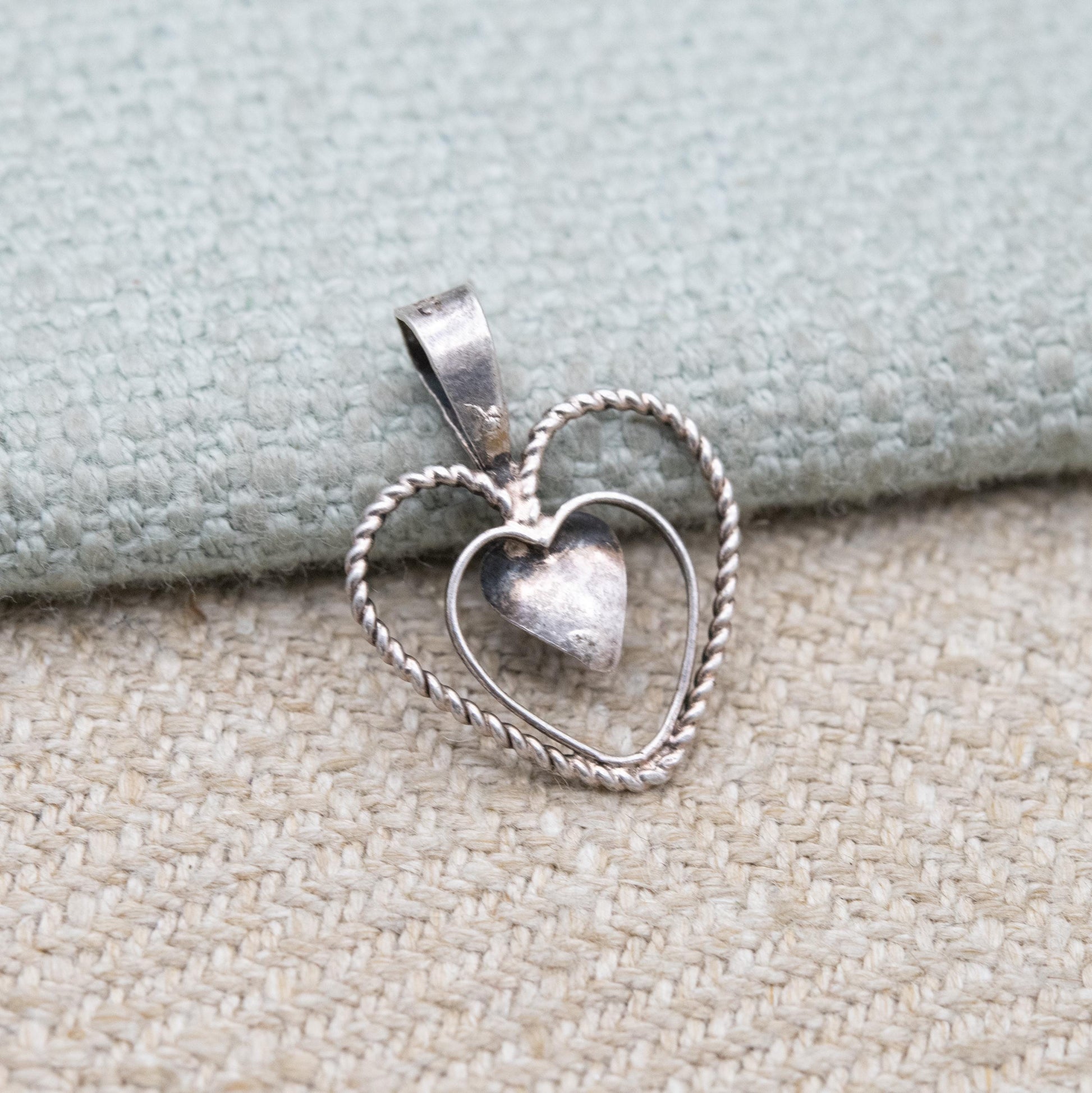 Sterling Silver Ruby Loveheart Pendant - Romantic Charm for Necklace Stack | Heart Jewellery Gift for Her