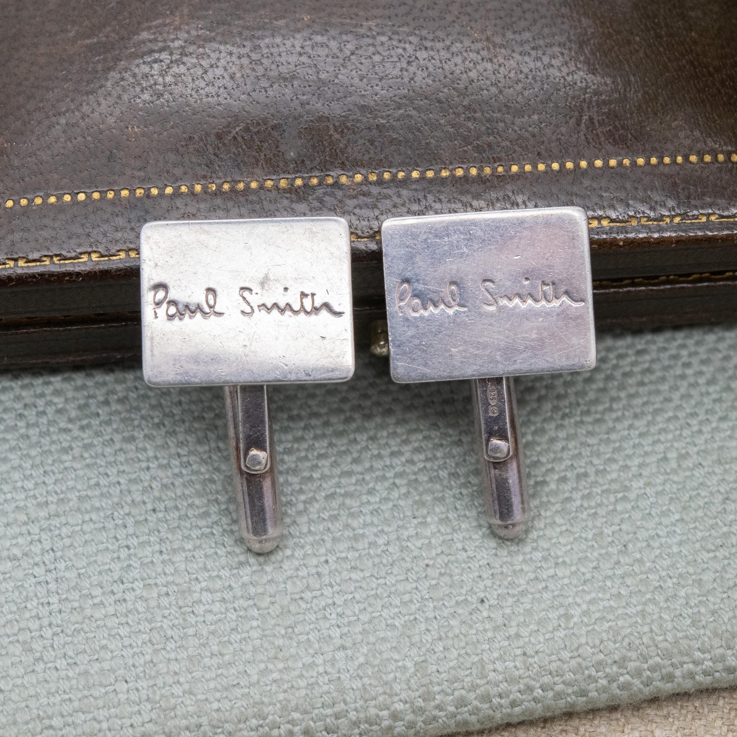 Paul Smith Sterling Silver Cufflinks - Minimal Logo Design | Mens Accessory | Gift for Him