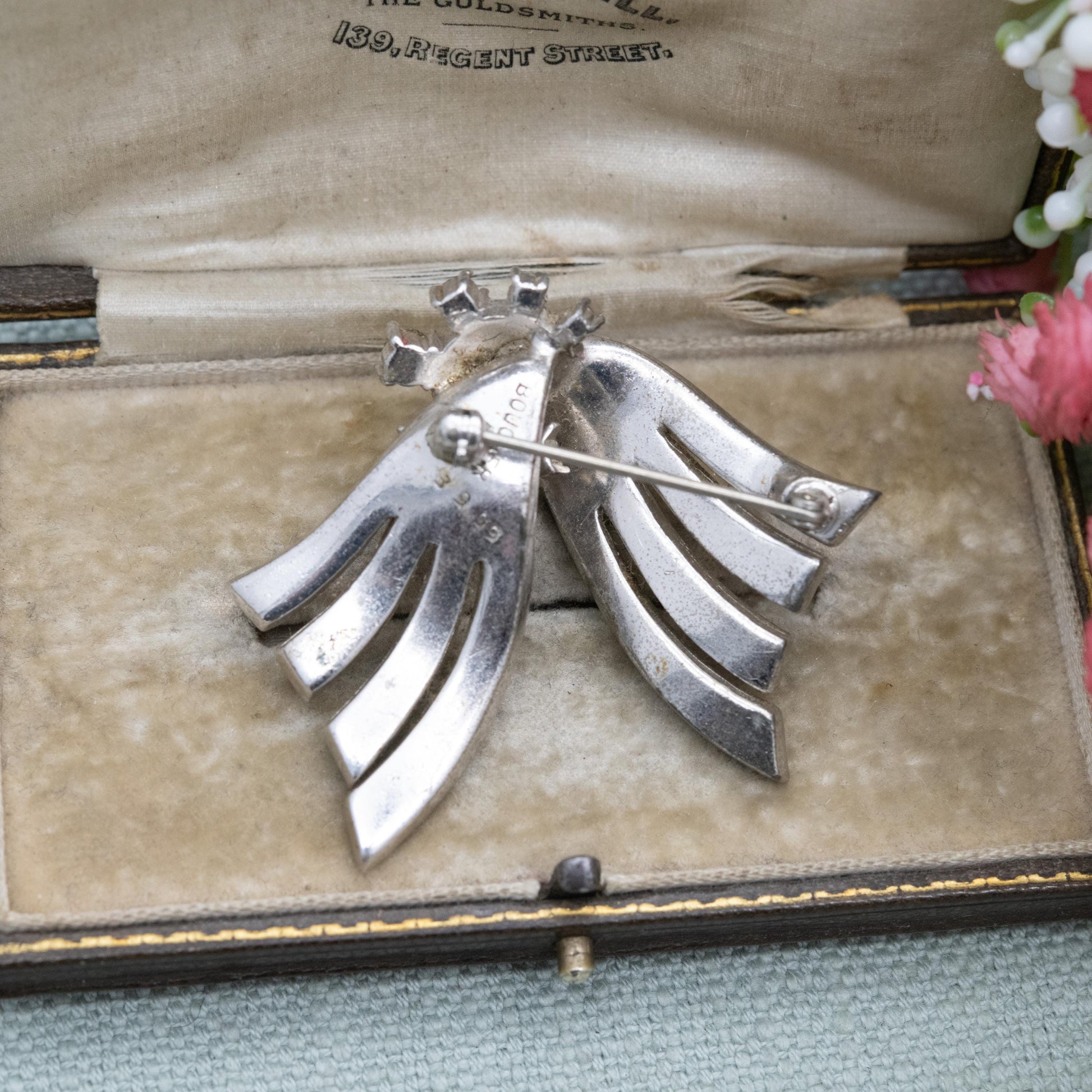 Vintage Boucher Rhinestone Brooch c. 1950s