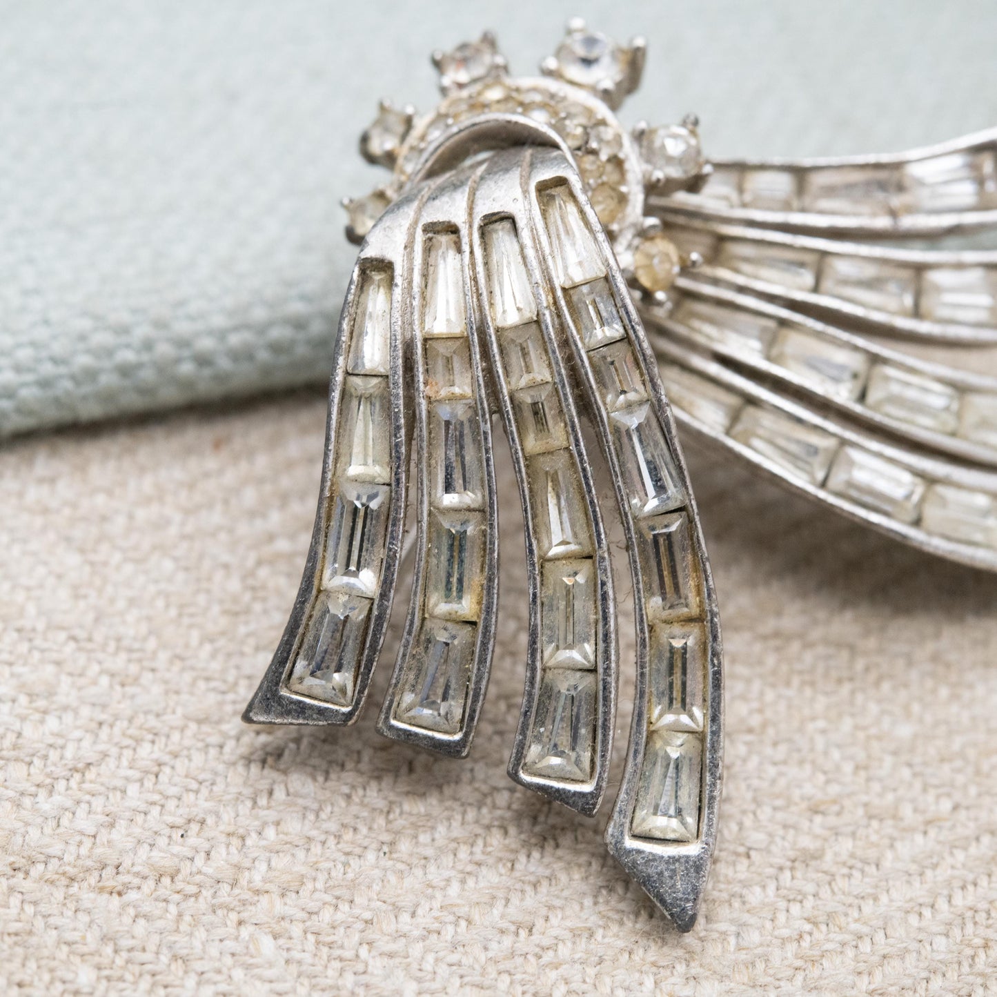 Vintage Boucher Rhinestone Brooch c. 1950s