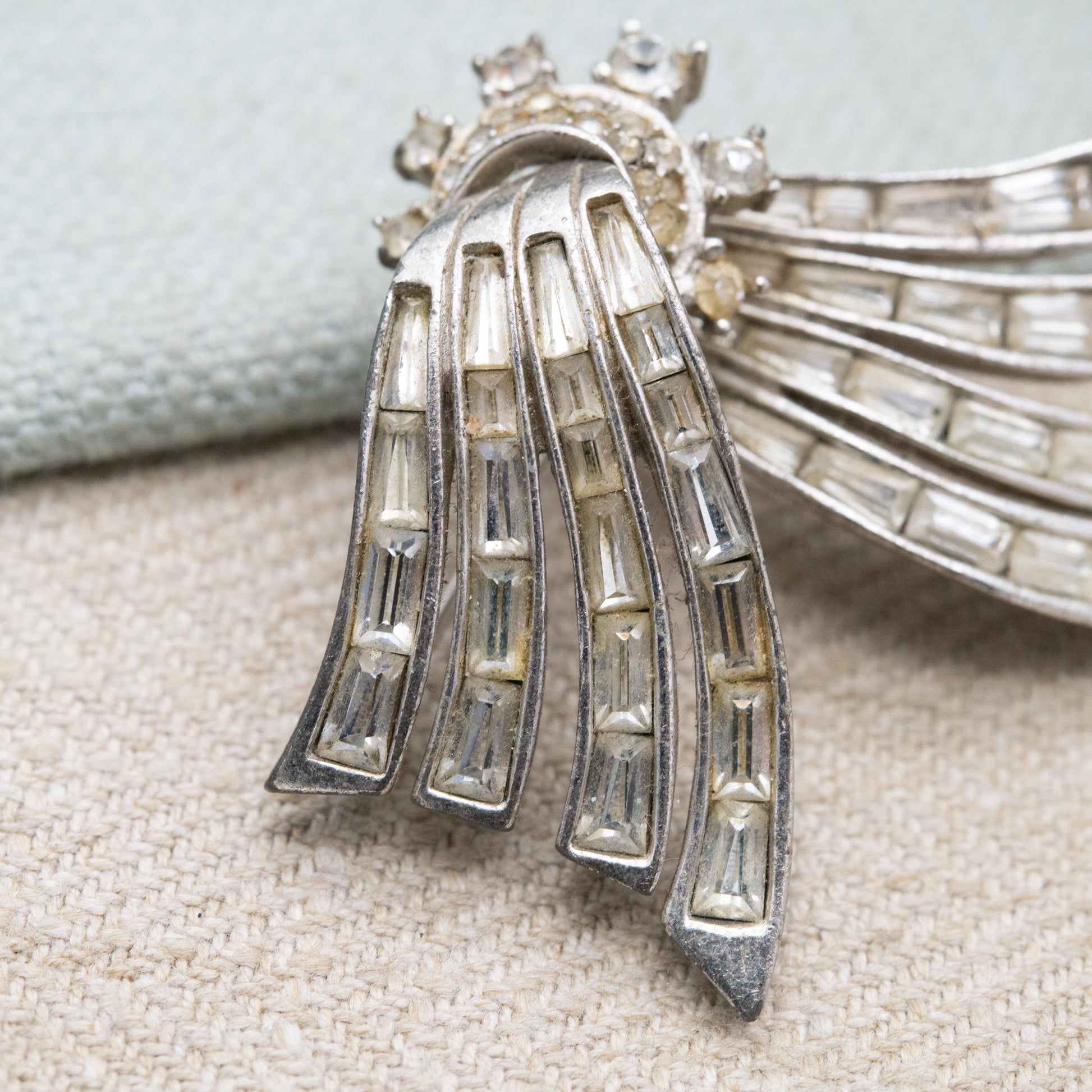 Vintage Boucher Rhinestone Brooch c. 1950s