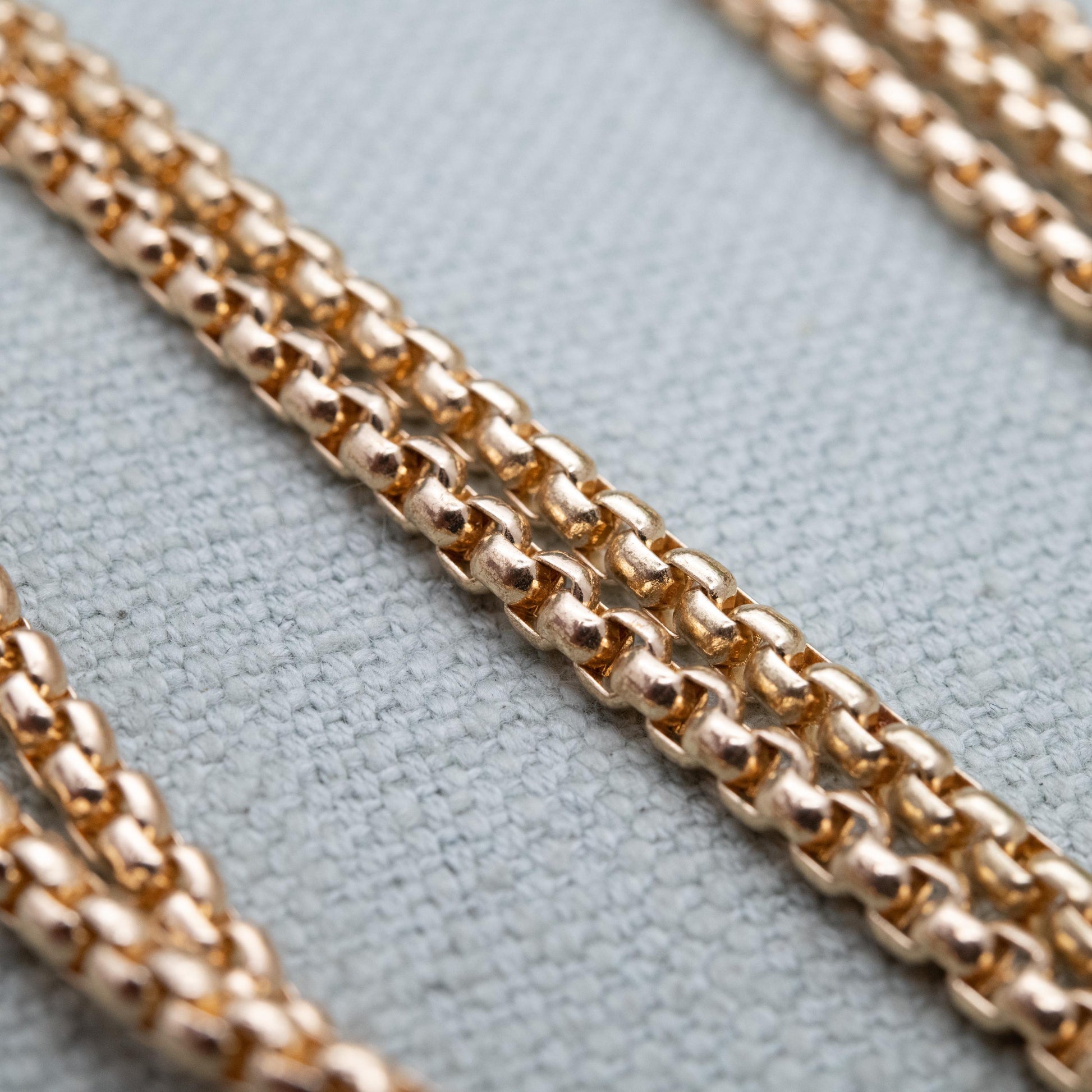 Vintage Danbury Mint Gold Tone Chain Necklace - Long Double Strand | 36"